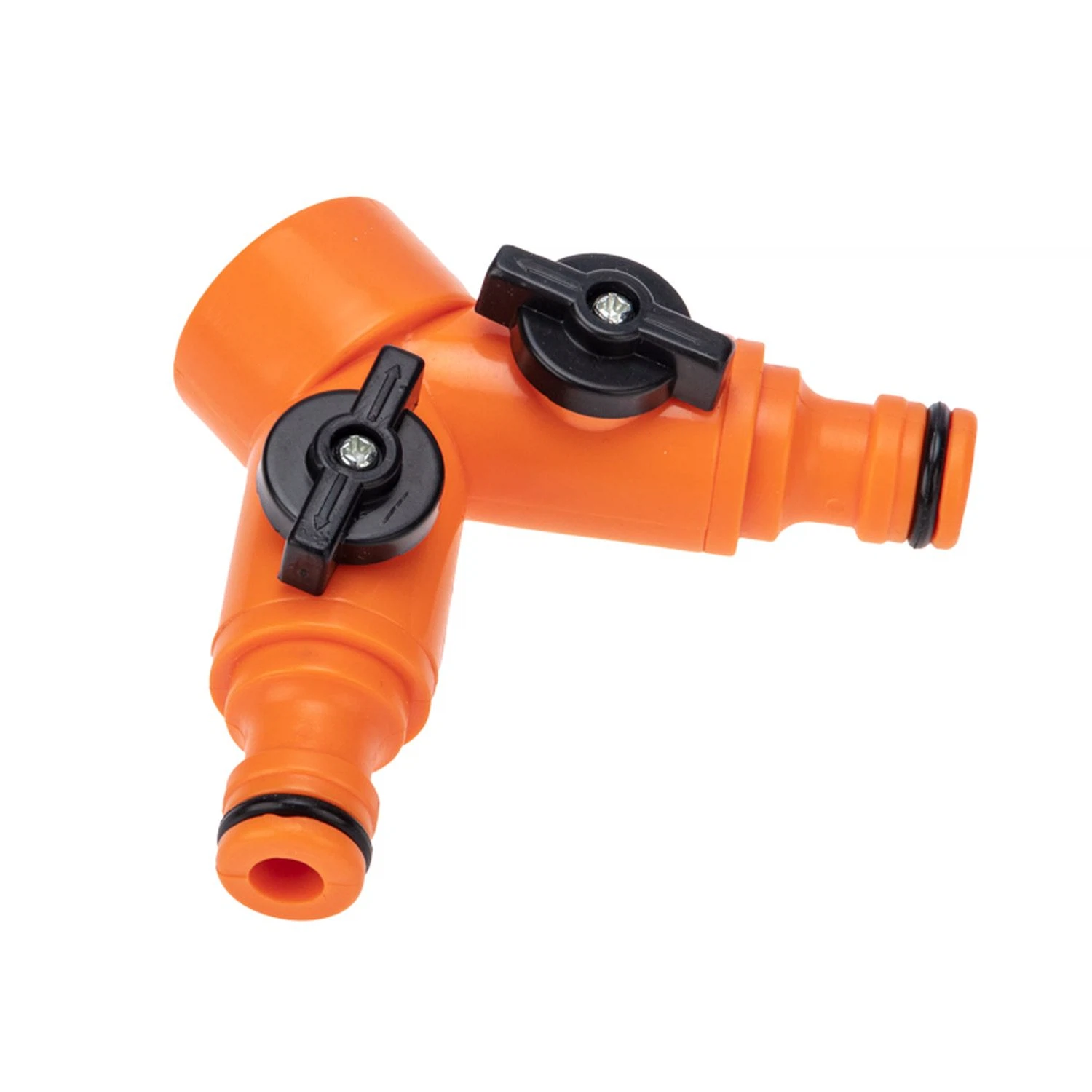 Изображение товара Разветвитель 2-х канальный для шланга на кран 3/4-1/2 дюйма ЧЕТЫРЕ СЕЗОНА