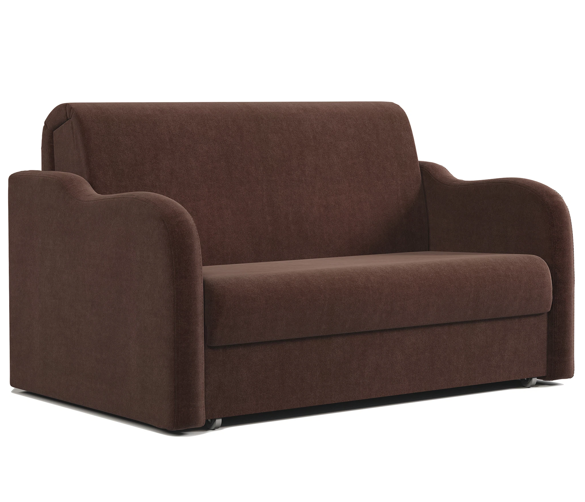 Изображение товара Диван-кровать Коломбо 120 велюр Дрим шоколад современный комфортный дизайн