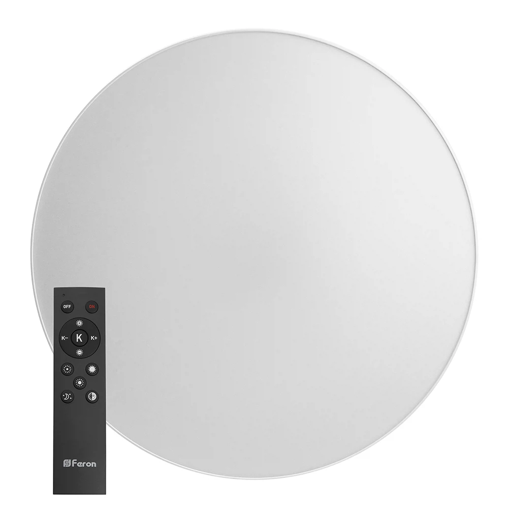Изображение товара Светодиодный управляемый светильник Feron AL6200 “Simple matte” тарелка 80W 3000К-6500K белый Изображение товара Светодиодный управляемый светильник Feron AL6200 “Simple matte” тарелка 80W 3000К-6500K белый