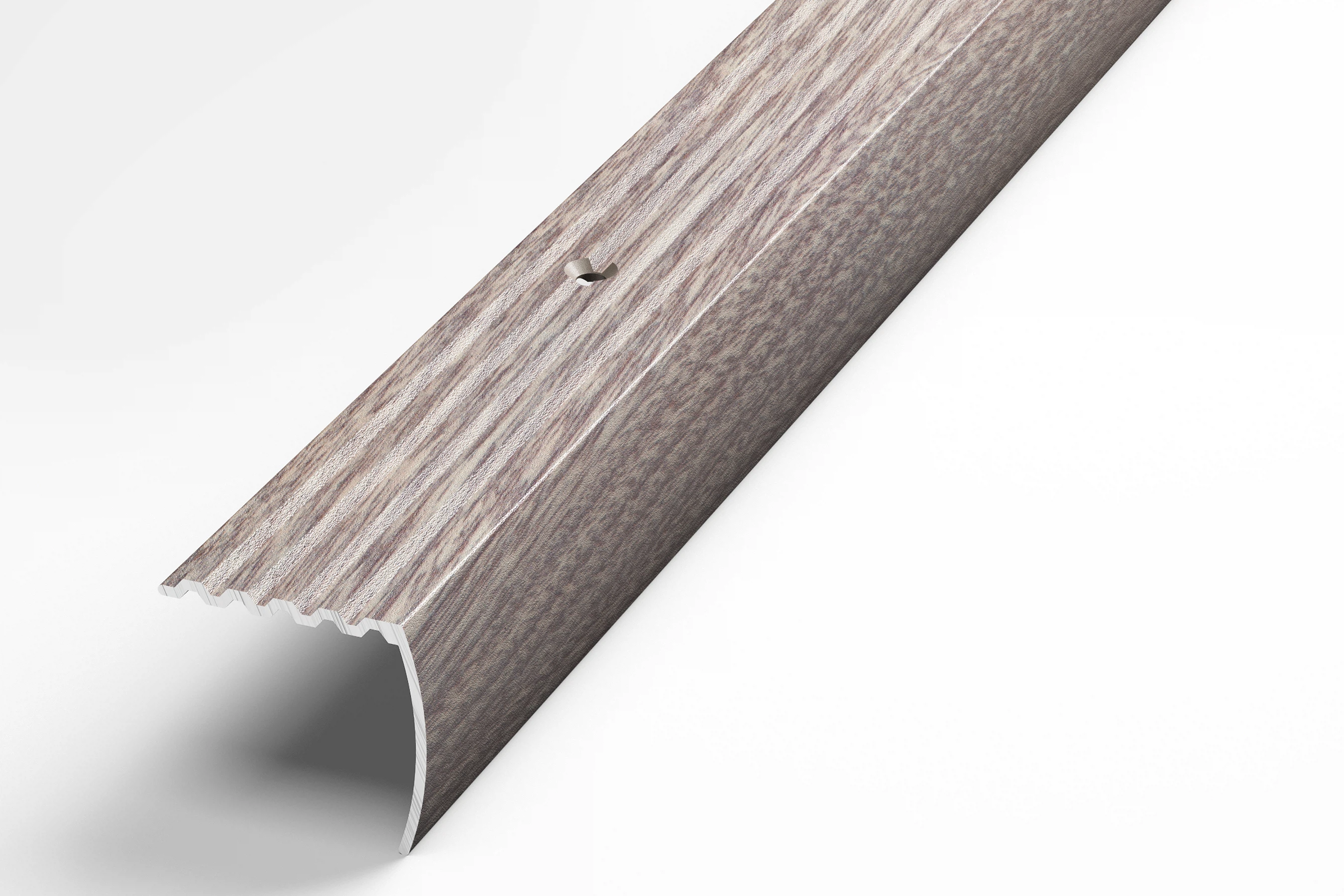 Изображение товара Профиль угловой алюминиевый Лука ПУ 04.900.045 30 мм 0.9 м Дуб дымчатый УТ000024034