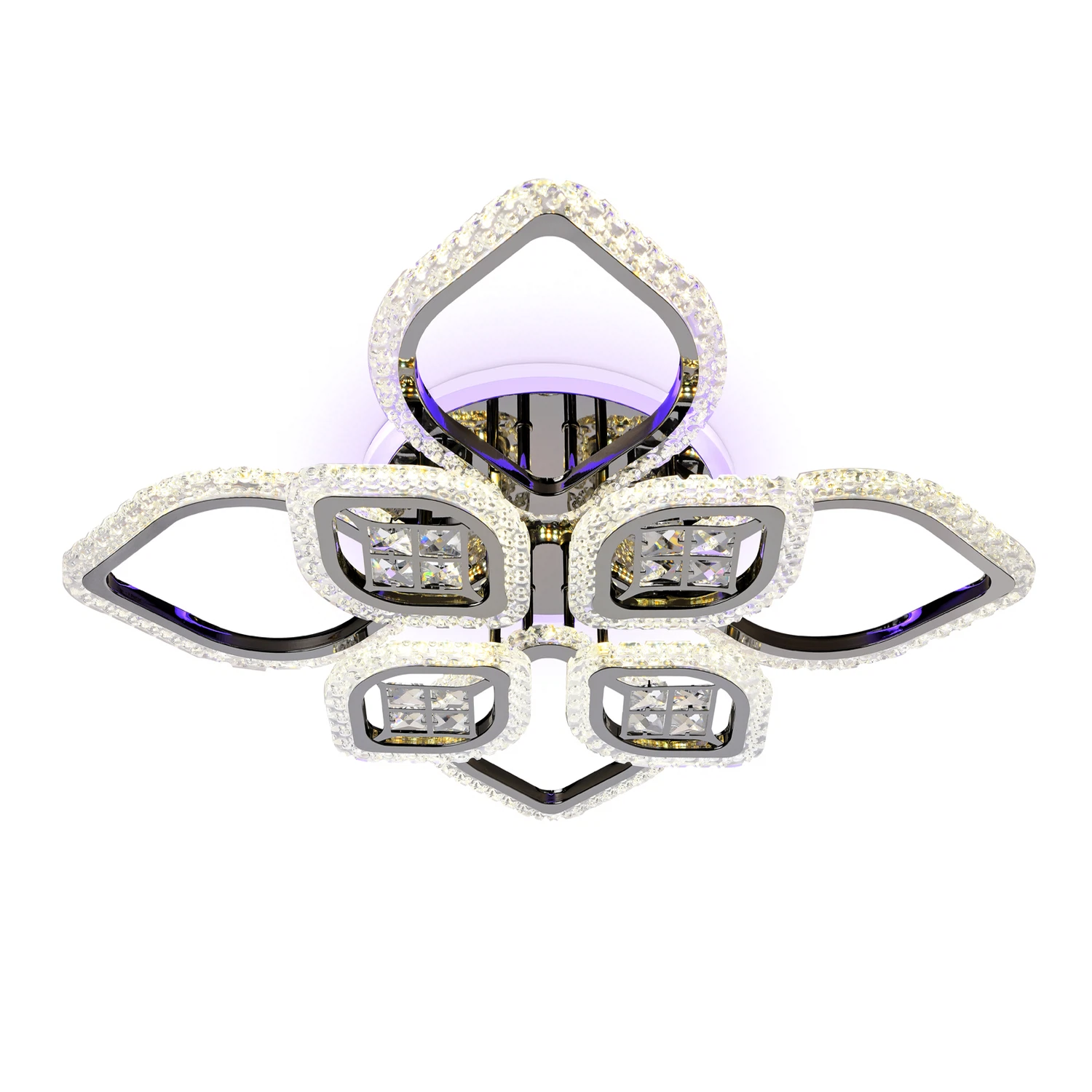 Изображение товара Потолочный светодиодный светильник FA2835 Ambrella Light черный хром 118W