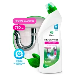 Гель для чистки труб Digger-Gel, 750 мл, GRASS