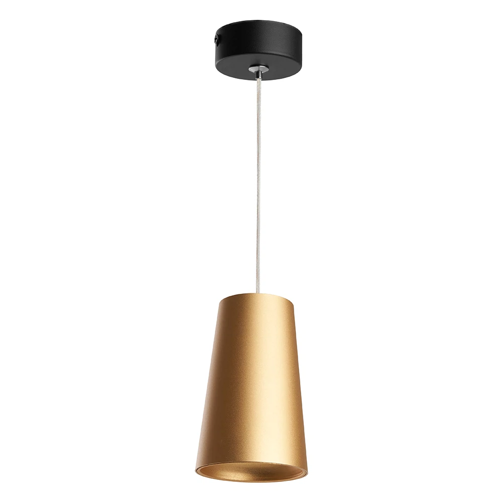 Изображение товара Светильник потолочный Feron ML1858 Barrel BELL levitation на подвесе 1,7 м  MR16 35W 230V, золото черный