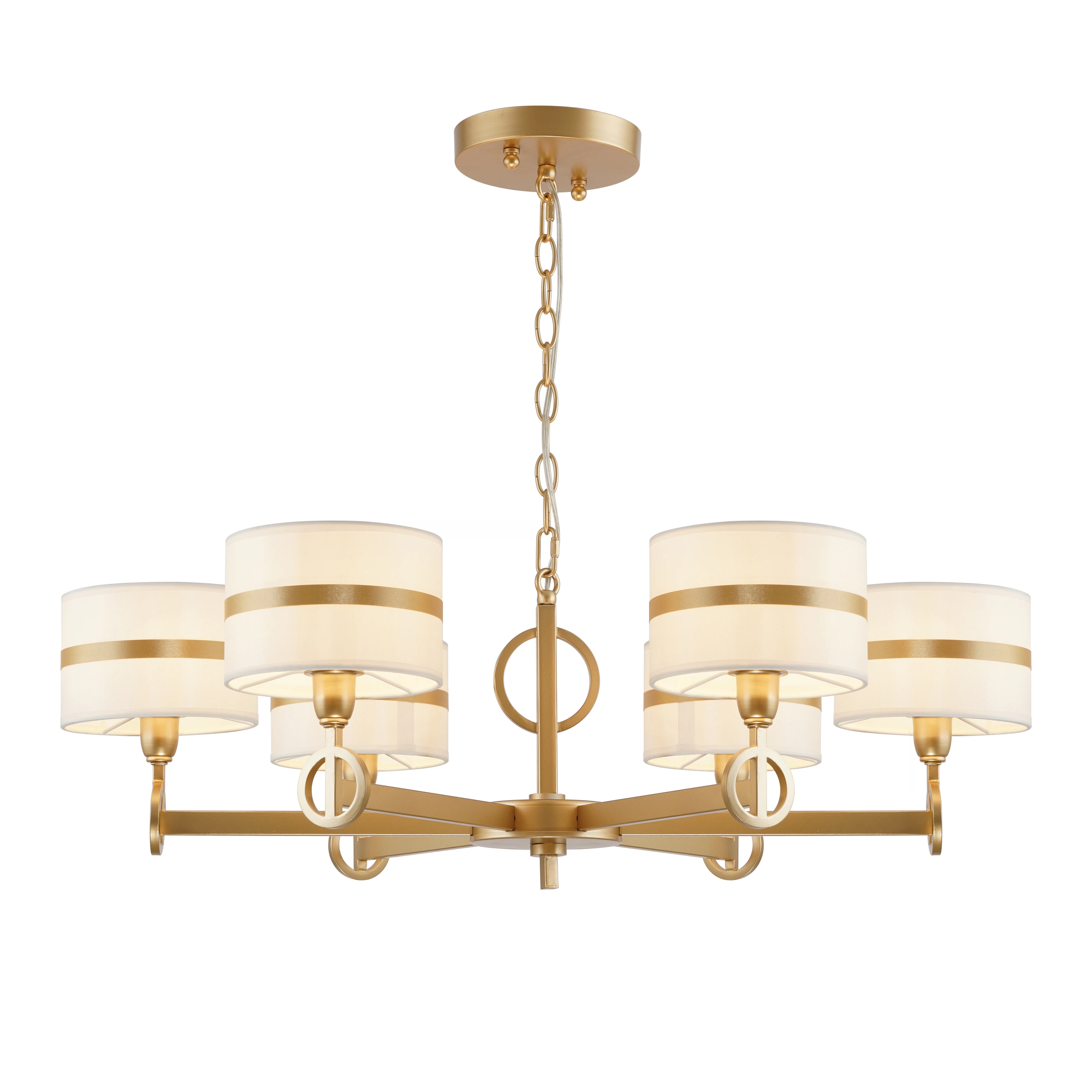 Изображение товара Подвесная люстра FAVOURITE 2634-6P 6 ламп классика золото ткань IP20