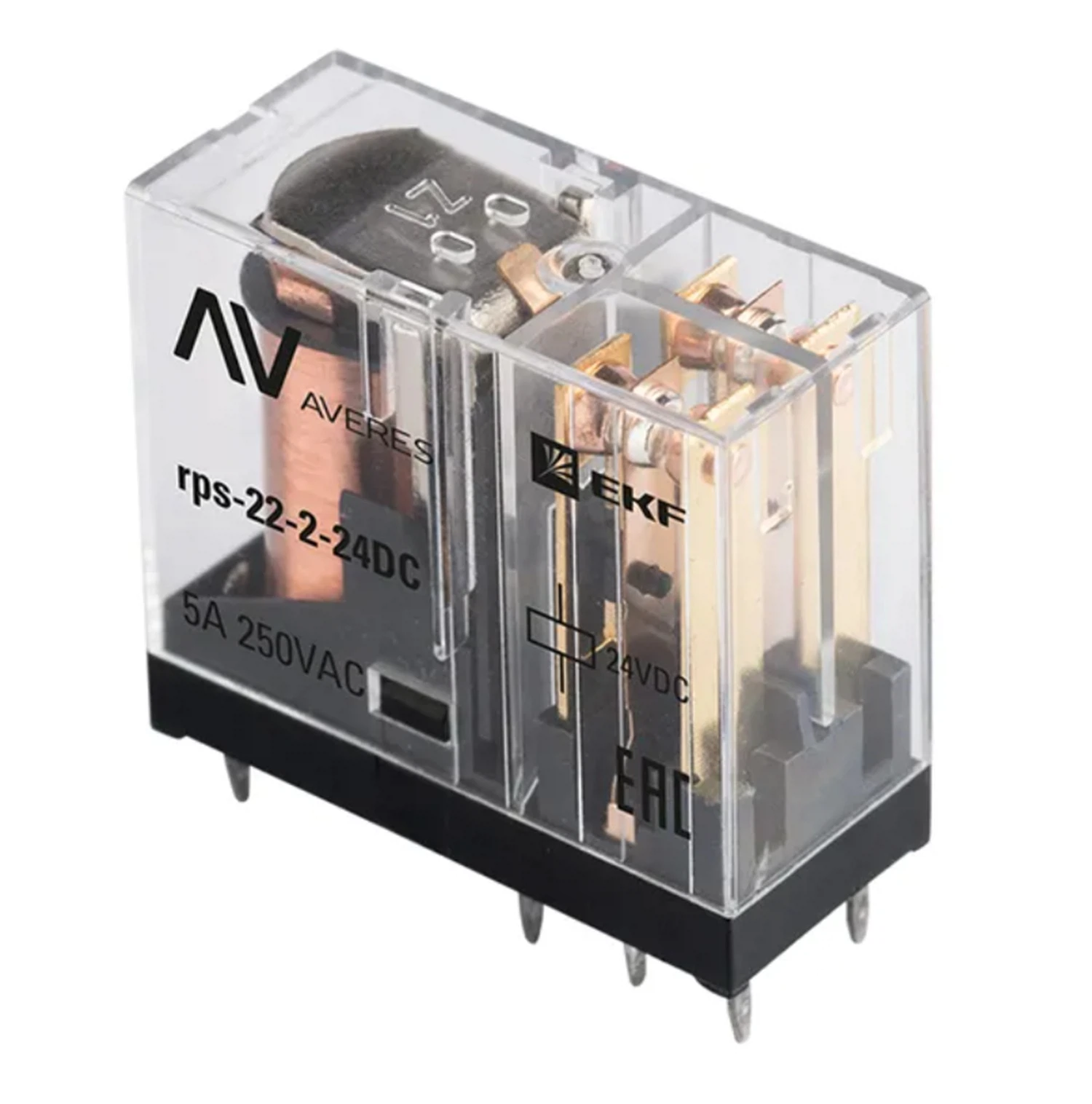 Изображение товара Реле промежуточное EKF Averes slim 22/2 5A 24В DC