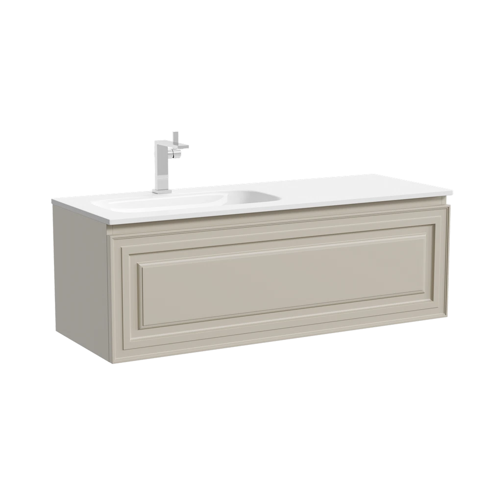 Изображение товара Подвесная тумба SANCOS Very левая 1195х445х406 с ящиком и Soft close Италия