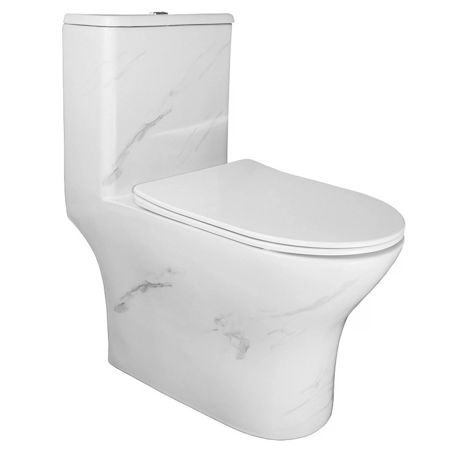 Изображение товара Унитаз напольный с бачком моноблок безободковый микролифт Azario Terni AZ-8618M