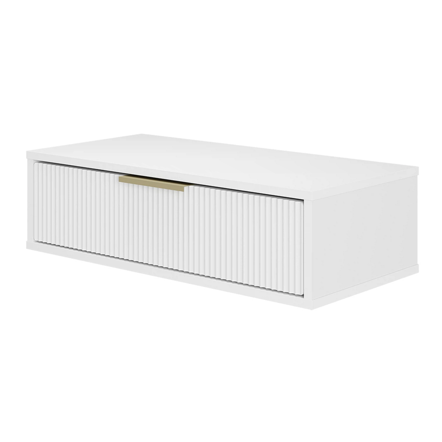 Изображение товара Консоль Хилл в белом цвете из ЛДСП с фрезеровкой волна