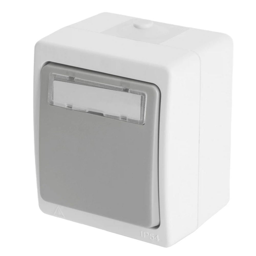 Изображение товара Выключатель с окном STEKKER PSW10-214-54 1-клавишный IP54