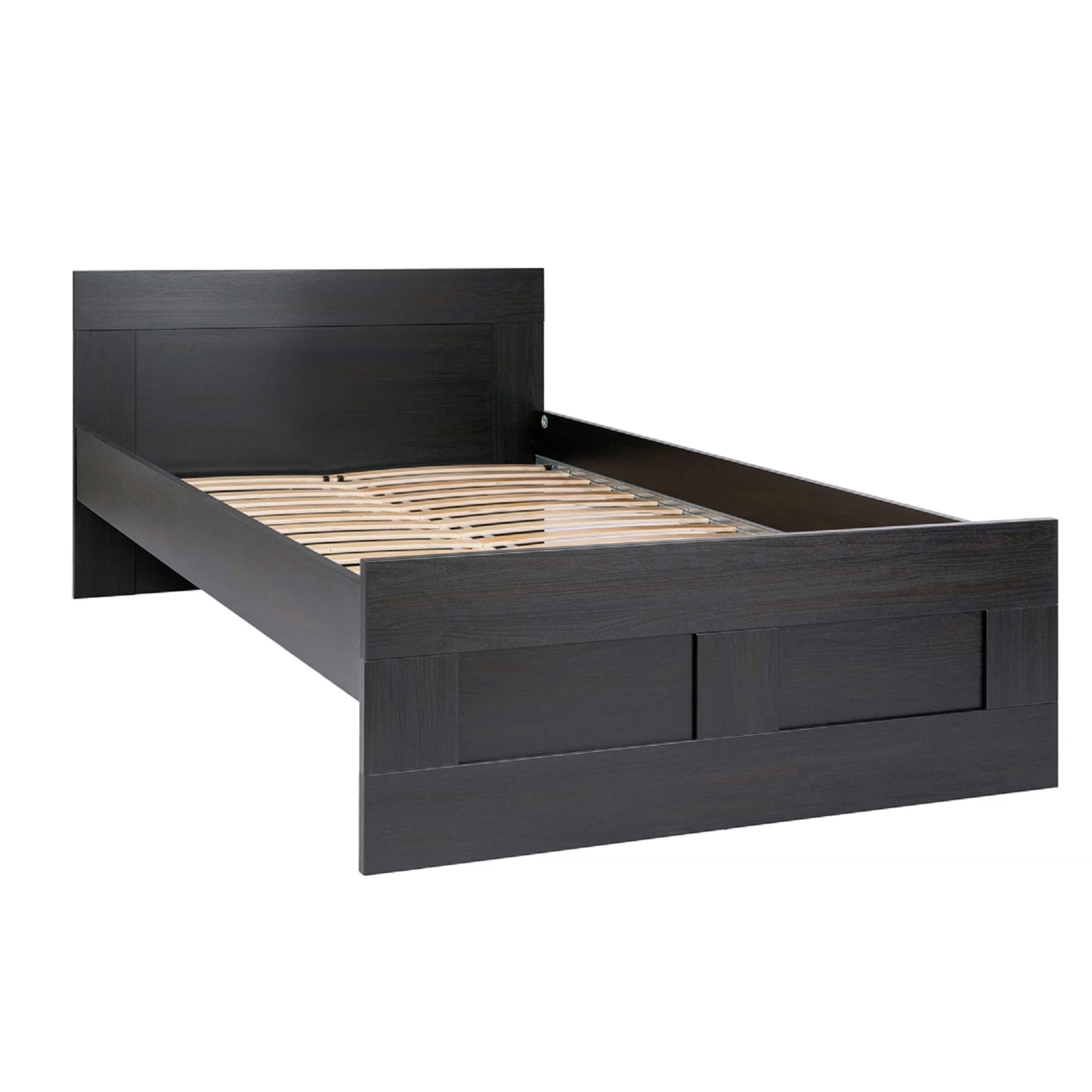 Изображение товара Двуспальная кровать СИРИУС 120х200 дуб венге с ортопедическим основанием