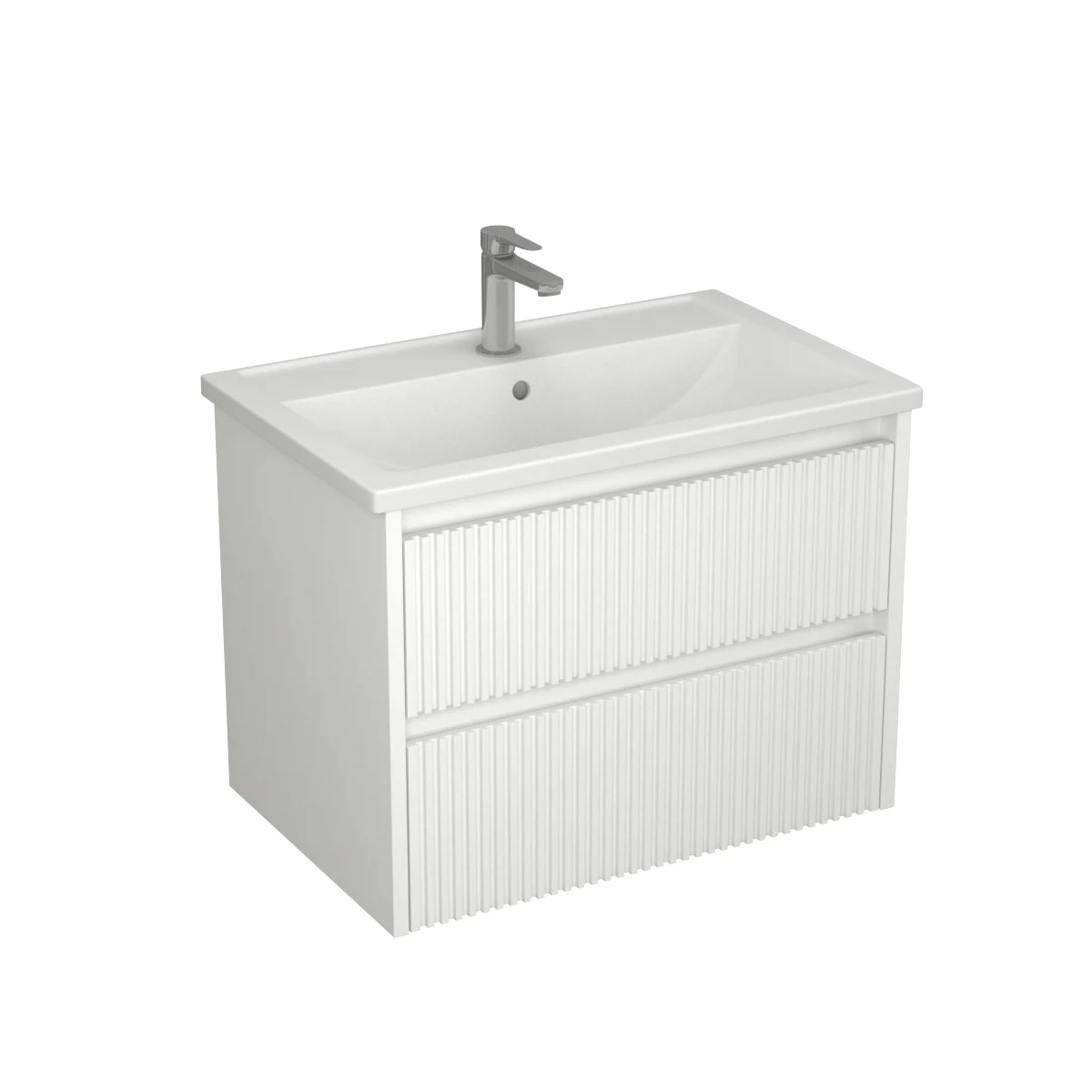 Изображение товара Подвесная тумба с раковиной Veneciana Aterno 70 белый матовый МДФ