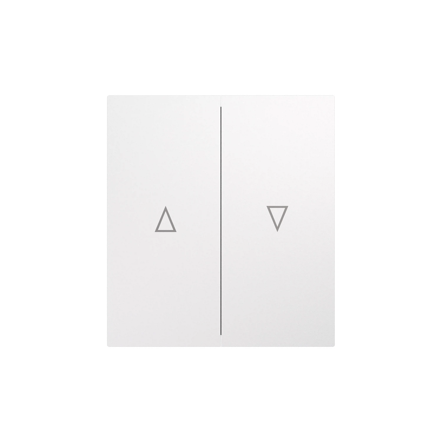 Изображение товара Выключатель STRONG 2 клавиши для жалюзи возвратный 10А скрытая установка белый KRANZ