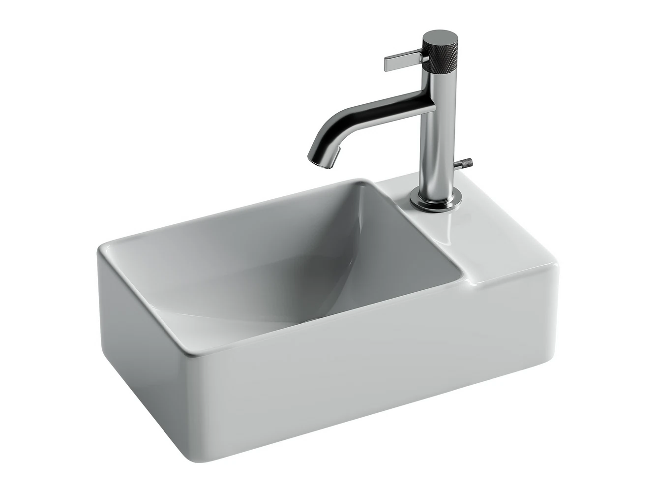 Изображение товара Подвесной прямоугольный умывальник Ceramica Nova Element 395x220 мм