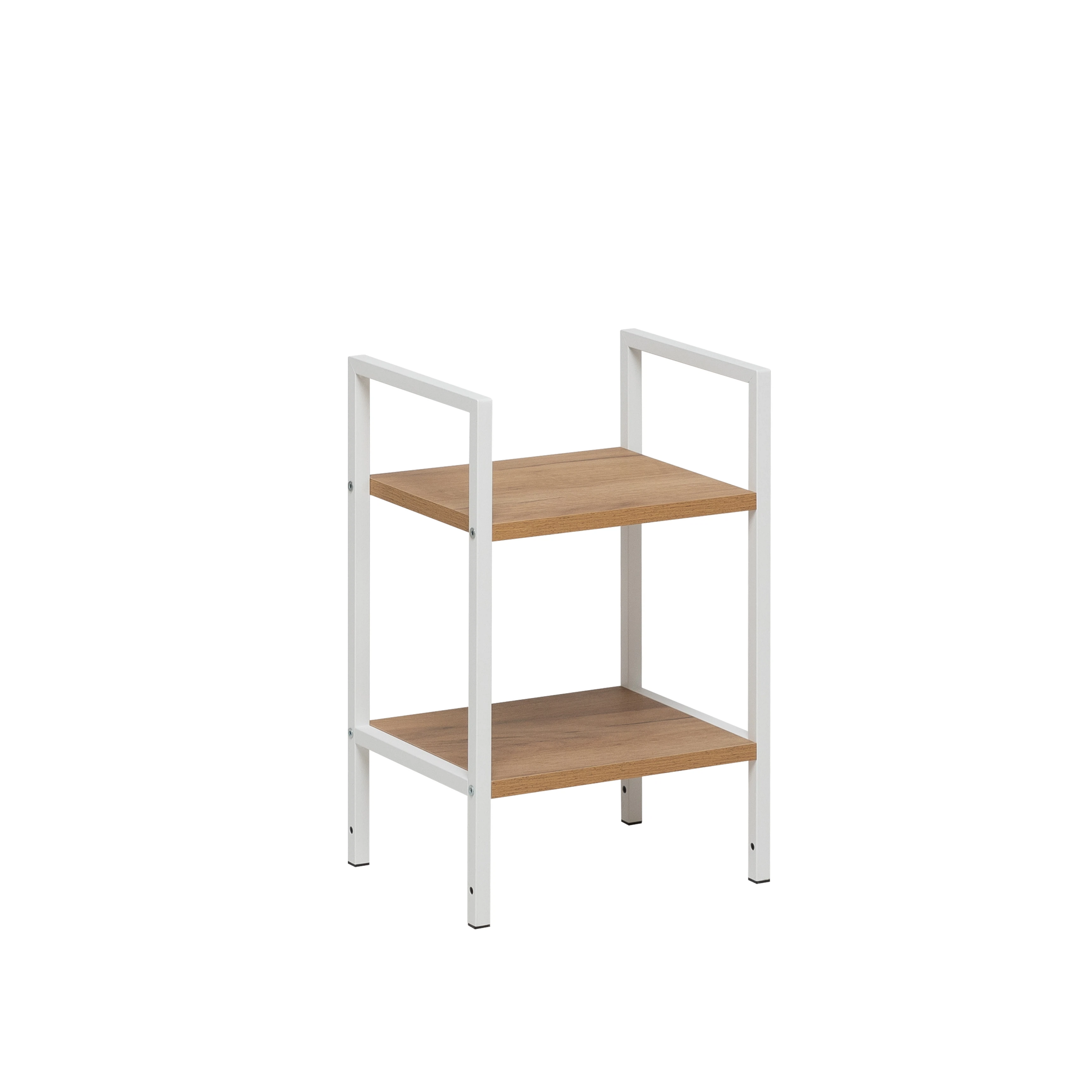 Изображение товара Стеллаж Стилвуд 12 узкий белый и дуб крафт золотой для дома и офиса