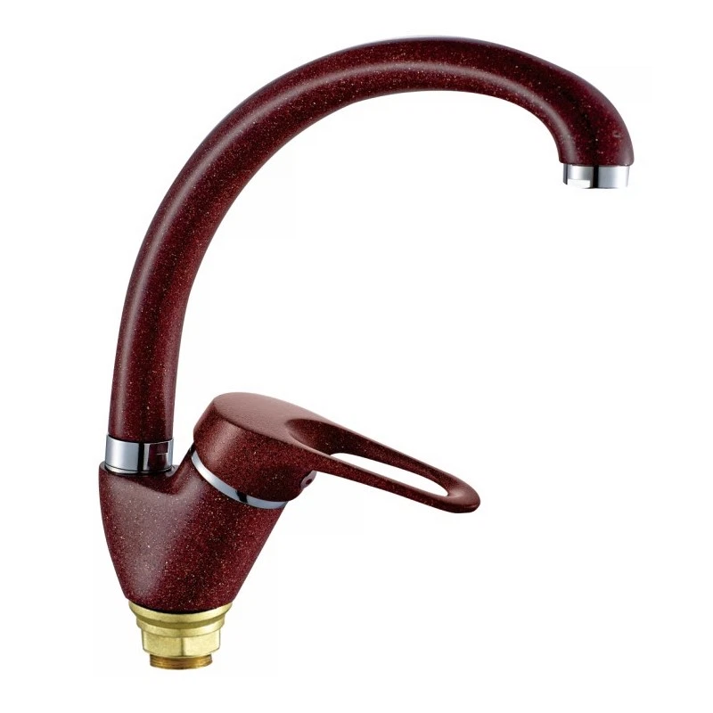 Изображение товара Смеситель для кухни Haiba HB4113-11, бордовый