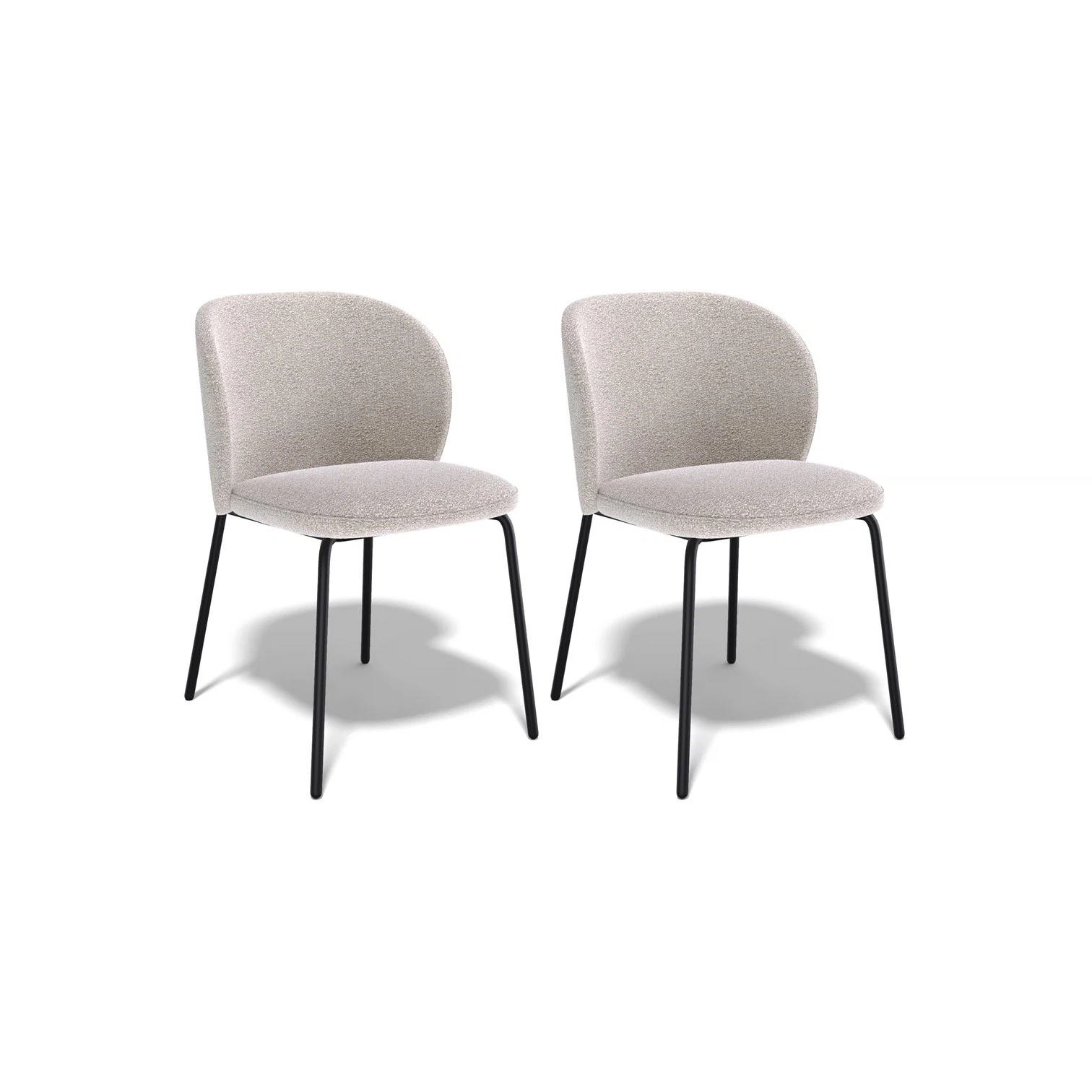 Изображение товара Комплект из двух эргономичных стульев KENNER 304SD с износостойким велюром и металлическим каркасом