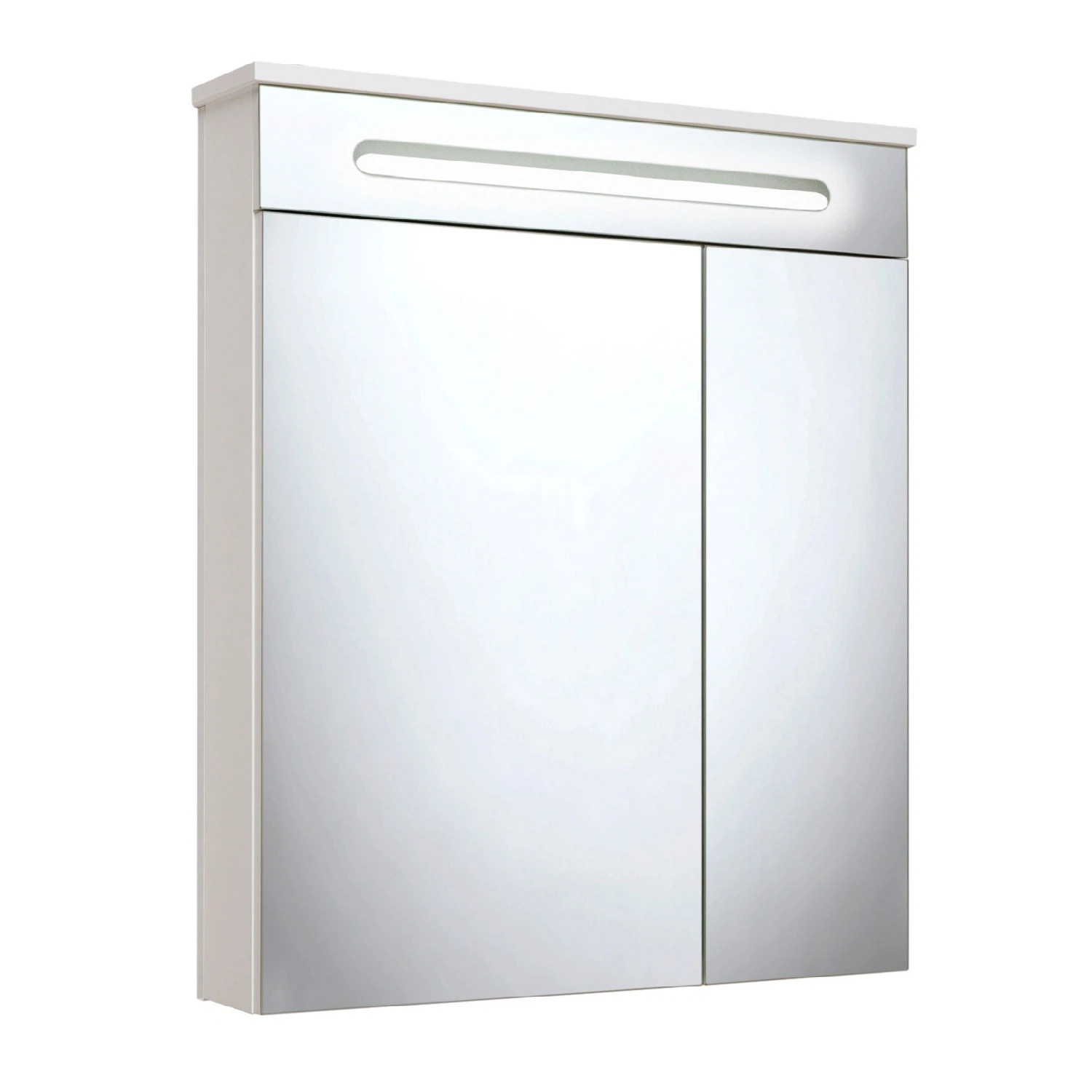 Изображение товара Зеркальный шкаф Runo Парма 60 с подсветкой для ванной комнаты белый