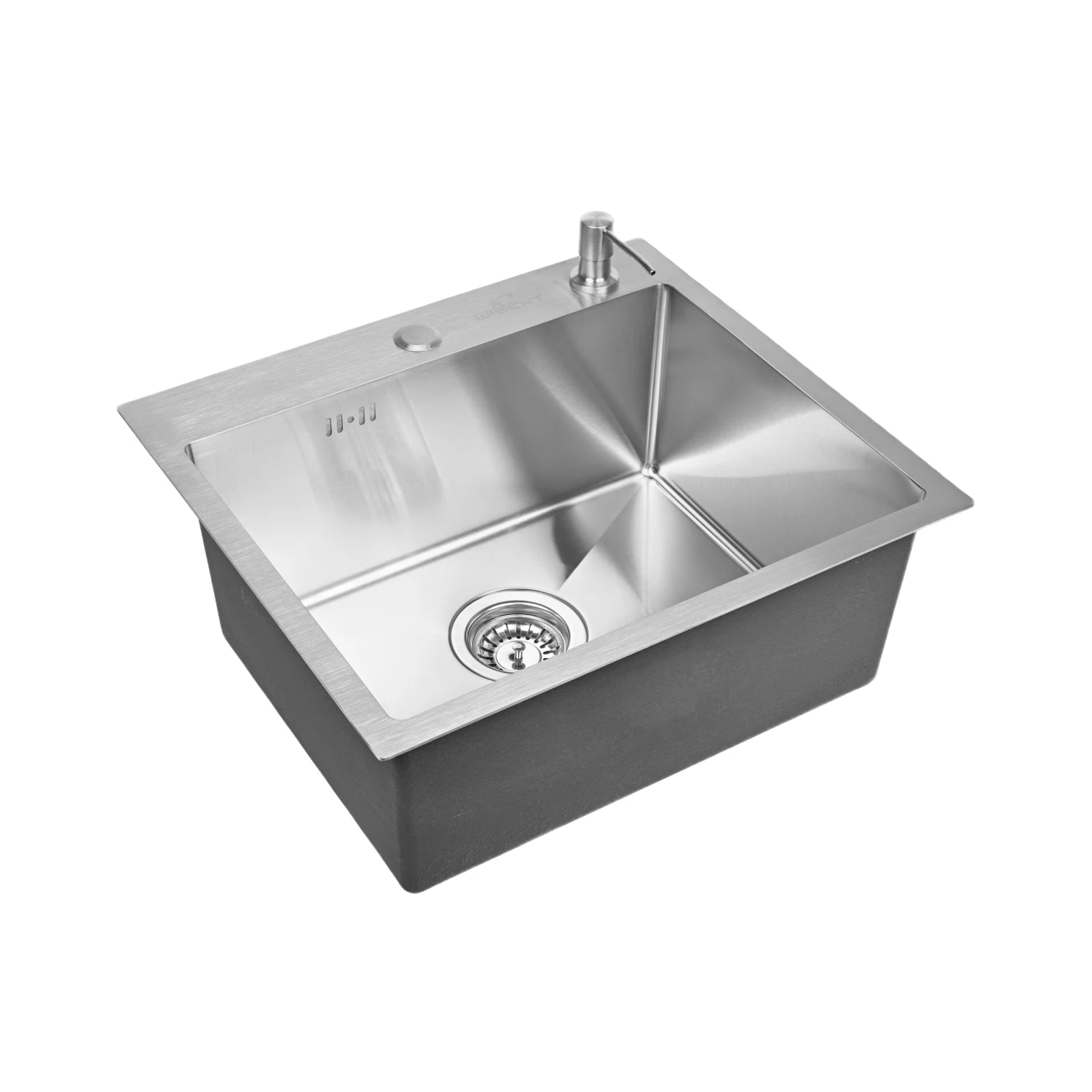 Изображение товара Мойка кухонная WISENT 50х44 с дозатором и сифоном