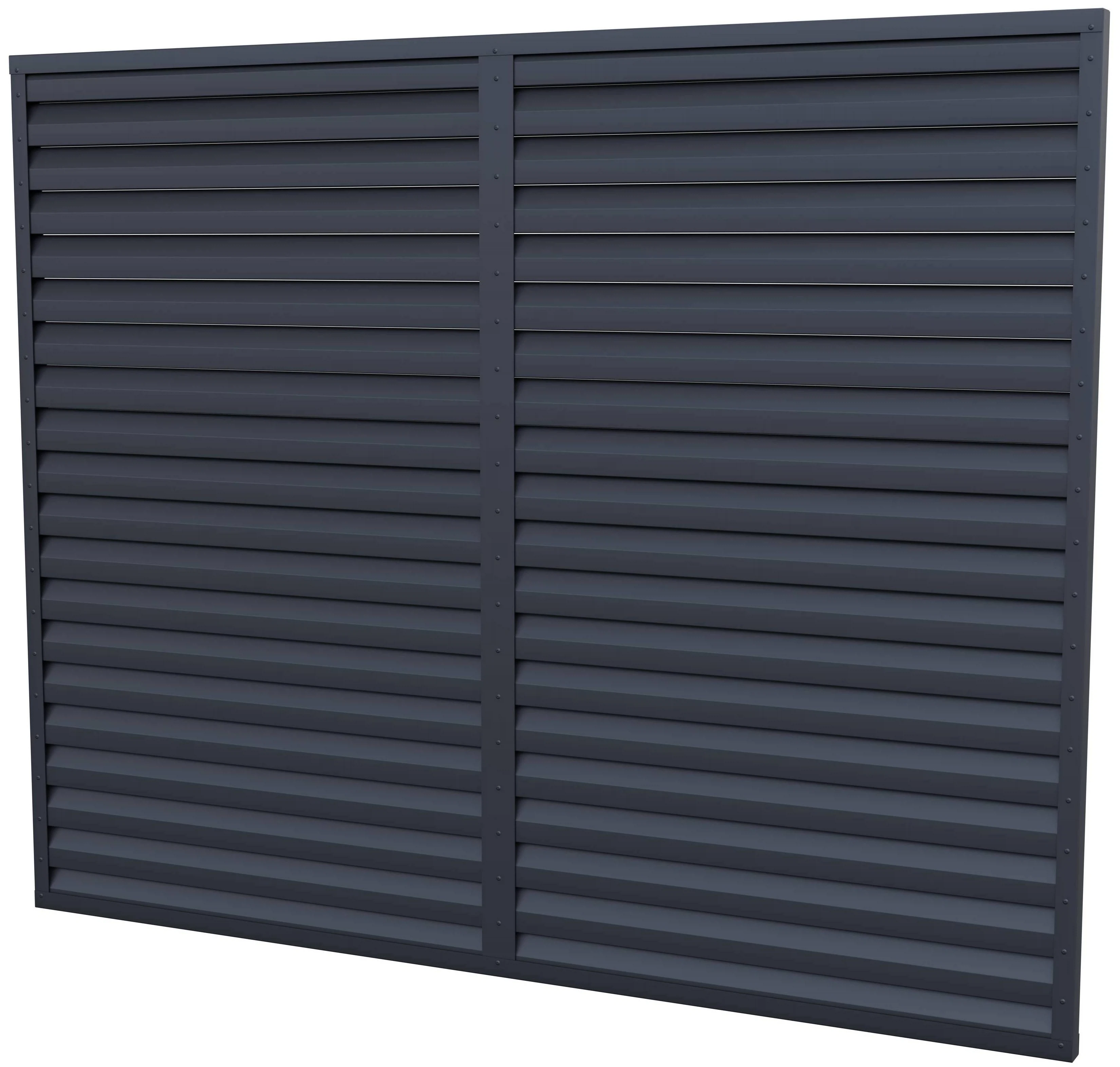 Изображение товара Жалюзийное ограждение ВЕРШИНА 2000x2500 RAL 7024 из оцинкованной стали