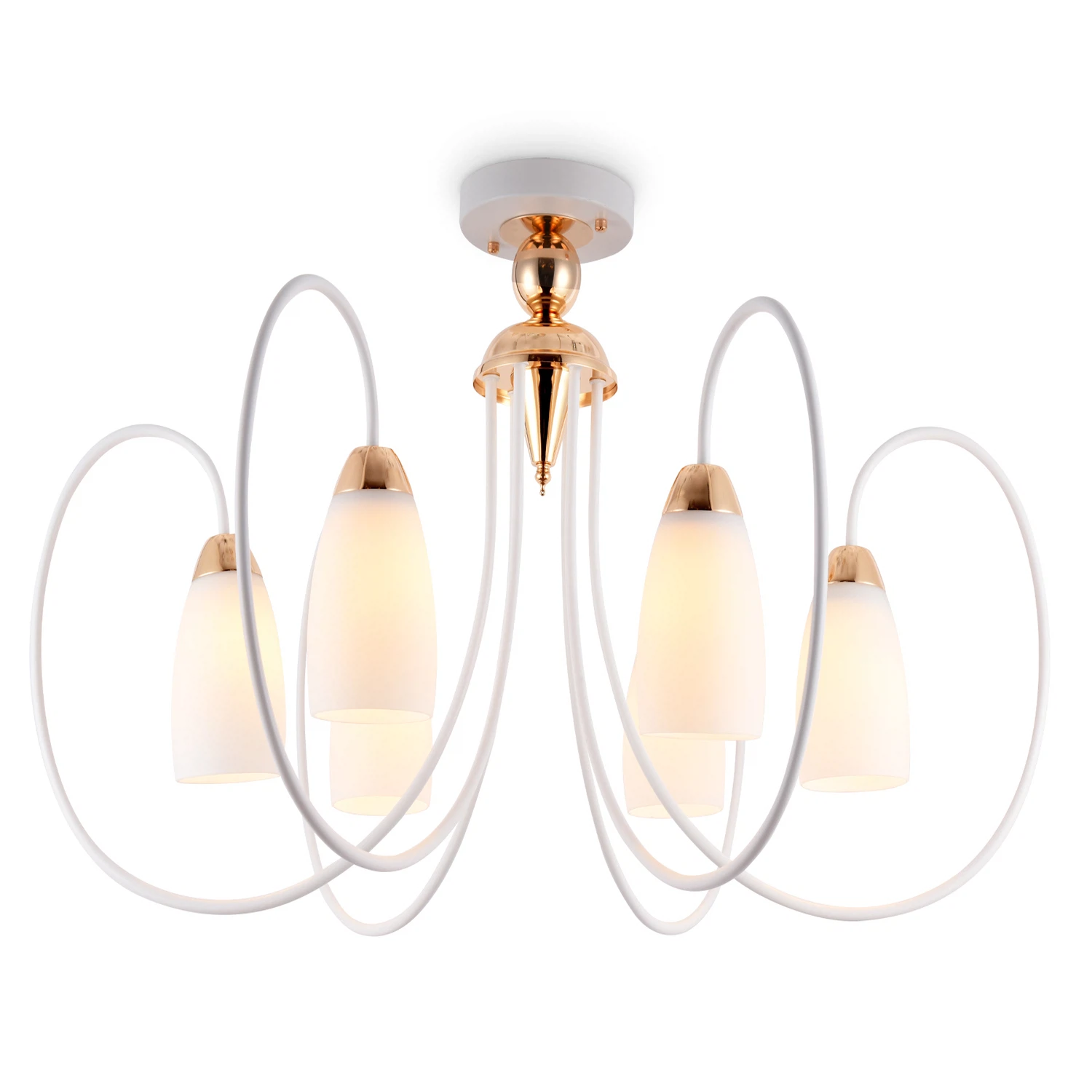 Изображение товара Подвесная люстра Ambrella Light TR3120 6 ламп современный стиль IP20 белый