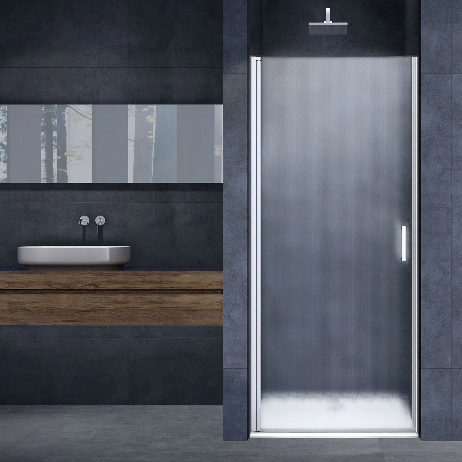 Изображение товара Душевая дверь Vincea Alpha VDP-3AL800MT 80х195 стекло текстурное