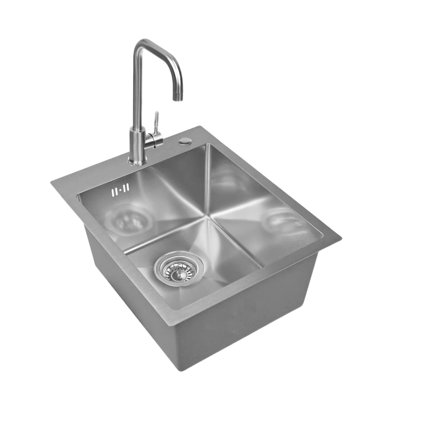 Изображение товара Кухонная мойка из нержавеющей стали WS34050-WGER013-W4998-4, прямоугольная, сатин