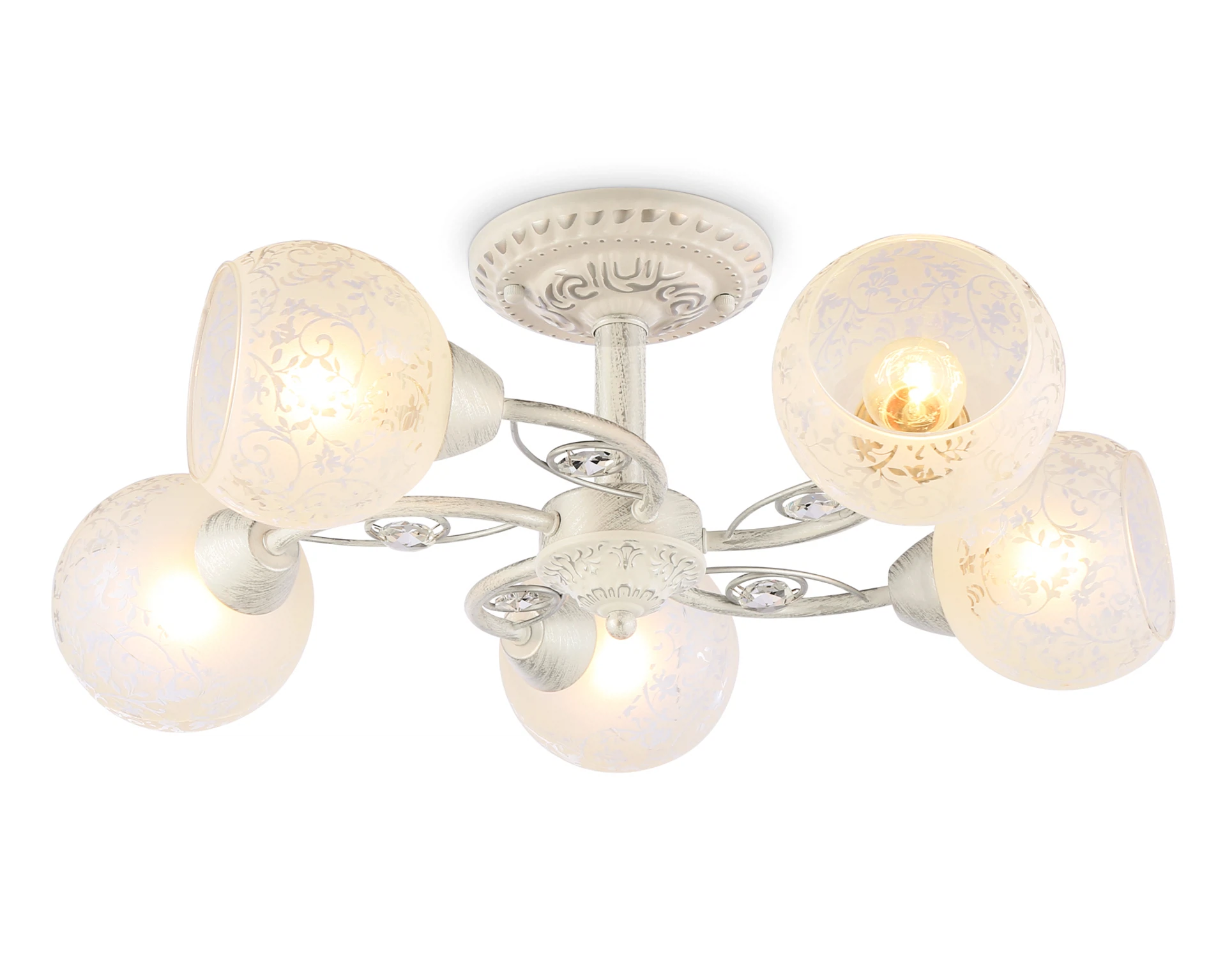 Изображение товара Люстра потолочная TR3062 AMBRELLA LIGHT белый/серебро/белый матовый E27/5 max 40W D615*245