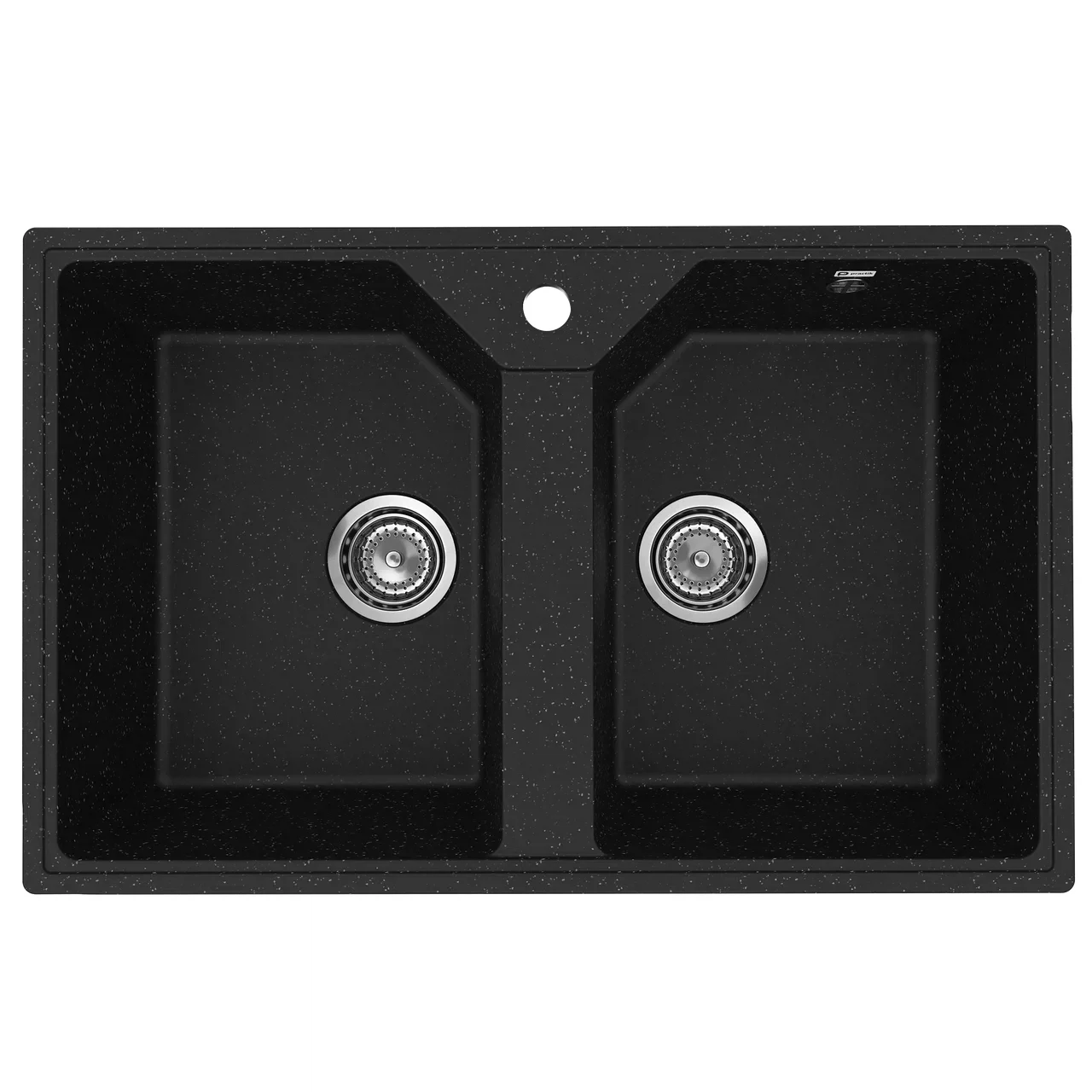 Изображение товара Кухонная мойка Practik PR-M-770-004 (без сифона), черный оникс, искусственный камень