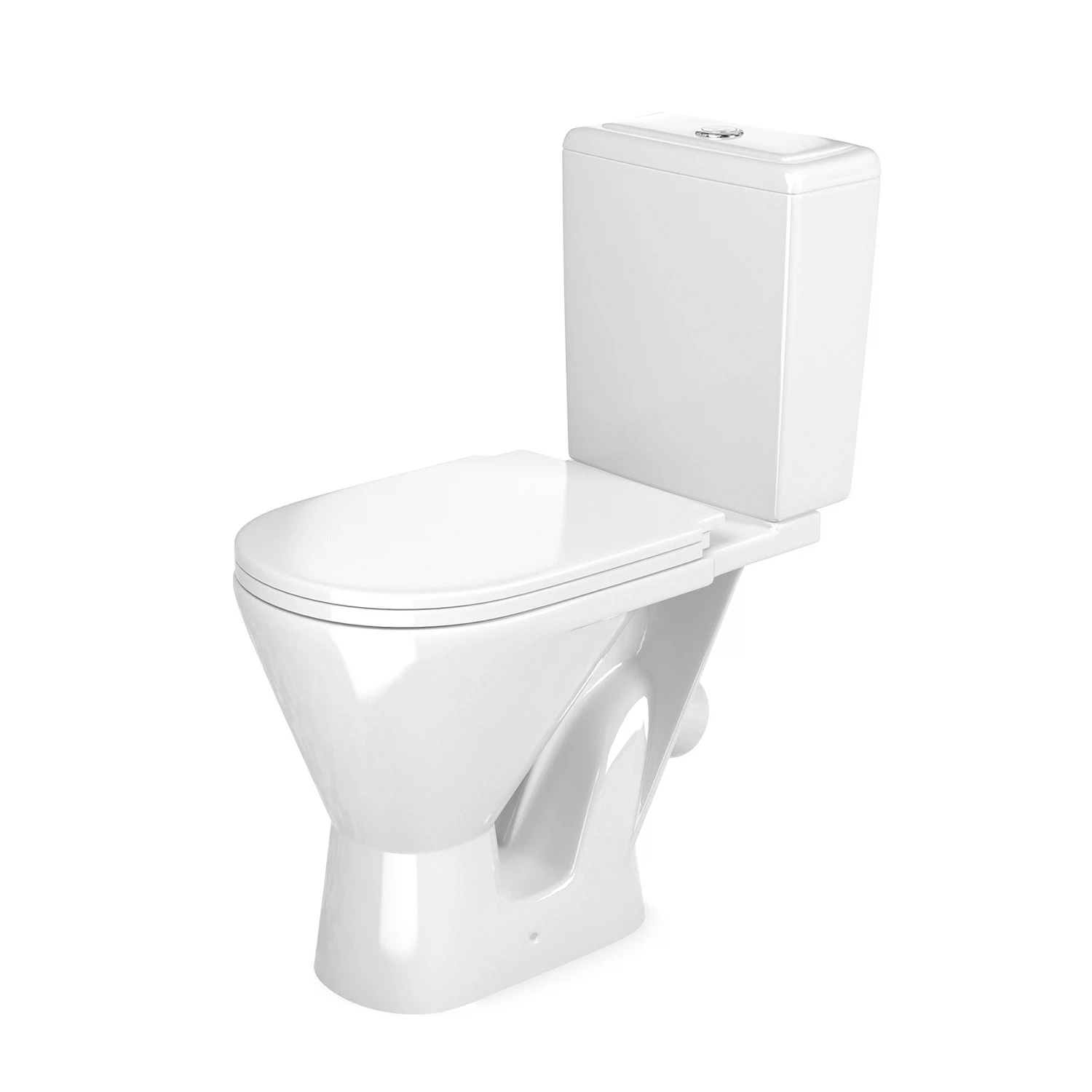 Изображение товара Унитаз компакт напольный Atlas с микролифтом и косым выпуском GESSO
