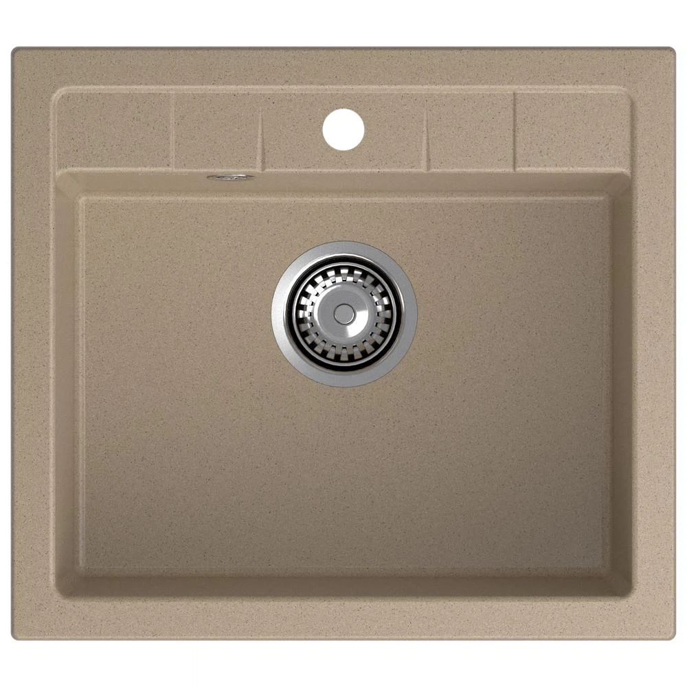 Изображение товара Кухонная мойка GranFest QUADRO 561, песочный, искусственный мрамор