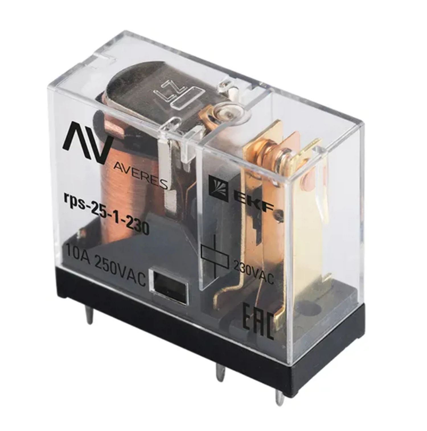 Изображение товара Реле промежуточное EKF Averes slim 25/1 10A 230В AC