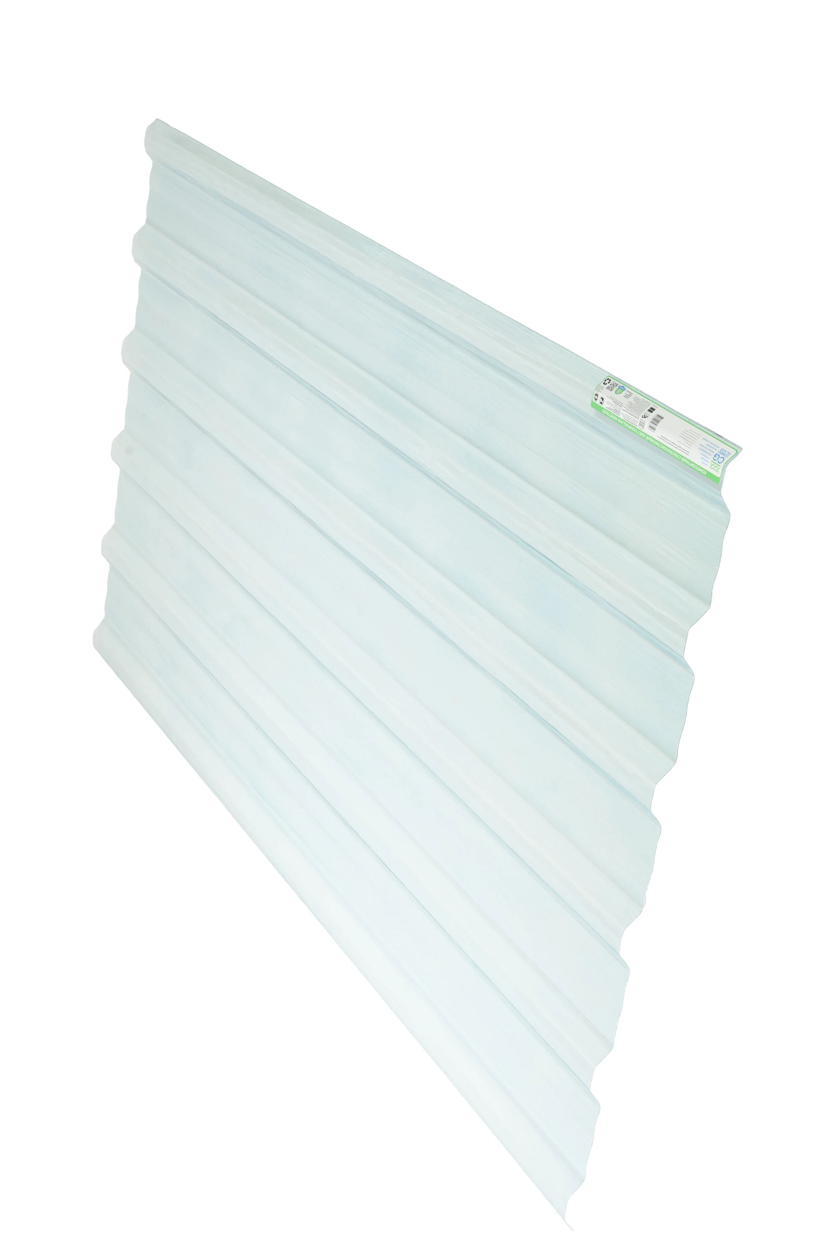 Изображение товара Композитный лист COMPOGLASS КРИСТАЛЛ трапеция С-25 глянцевый 0,8 мм 1150х2000 мм 10 листов