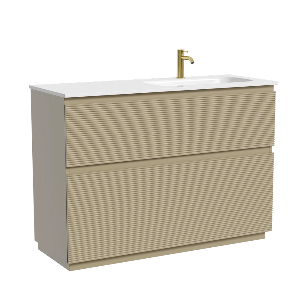 Изображение товара Напольная тумба для ванной SANCOS Folk Floor правая капучино 1190х445х850