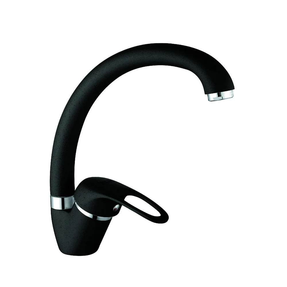 Изображение товара Смеситель для кухни D-Lin D150409-A черный с поворотным изливом