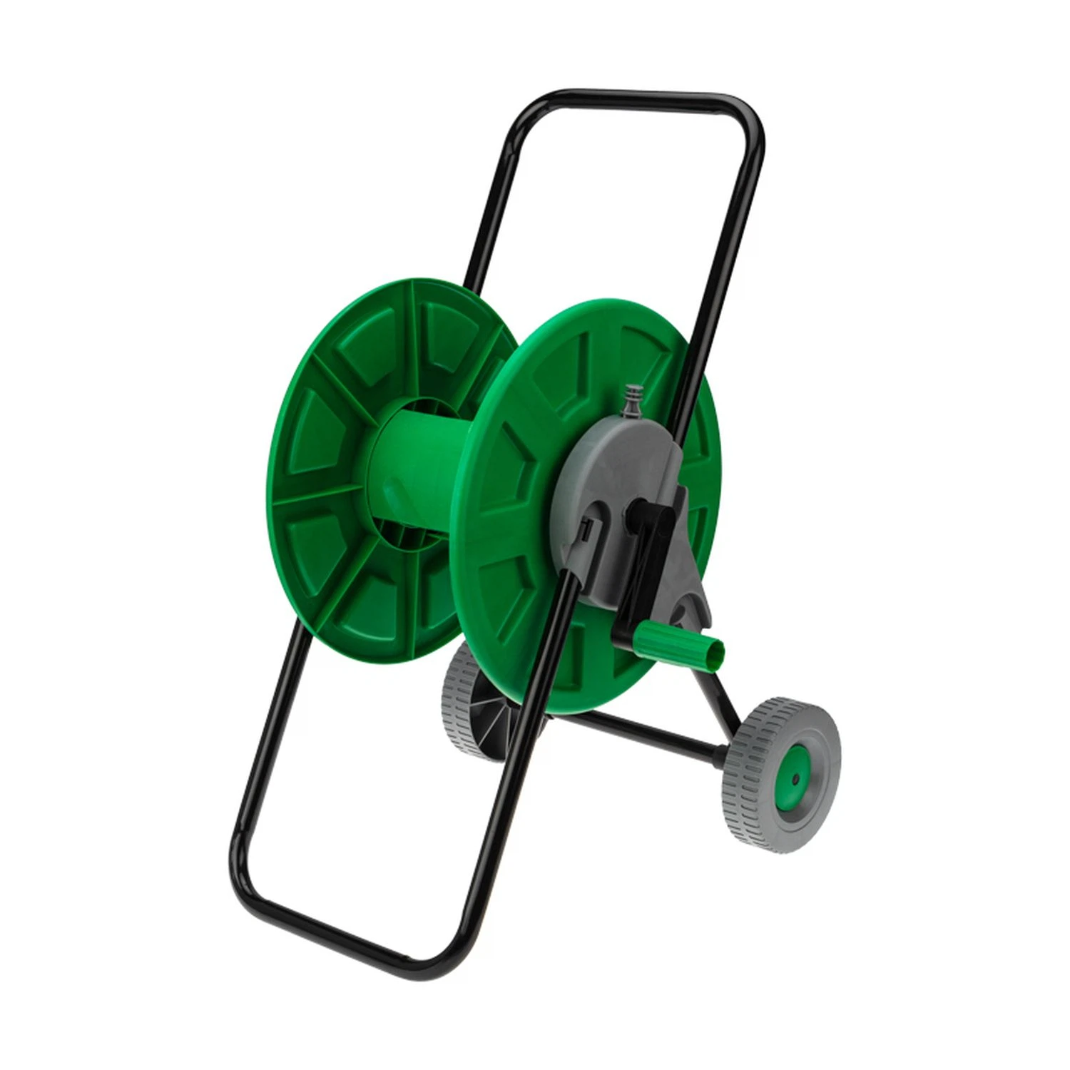 Изображение товара Тележка для шланга 1/2 и 3/4 дюйма 30/60 м с колесами и рукояткой
