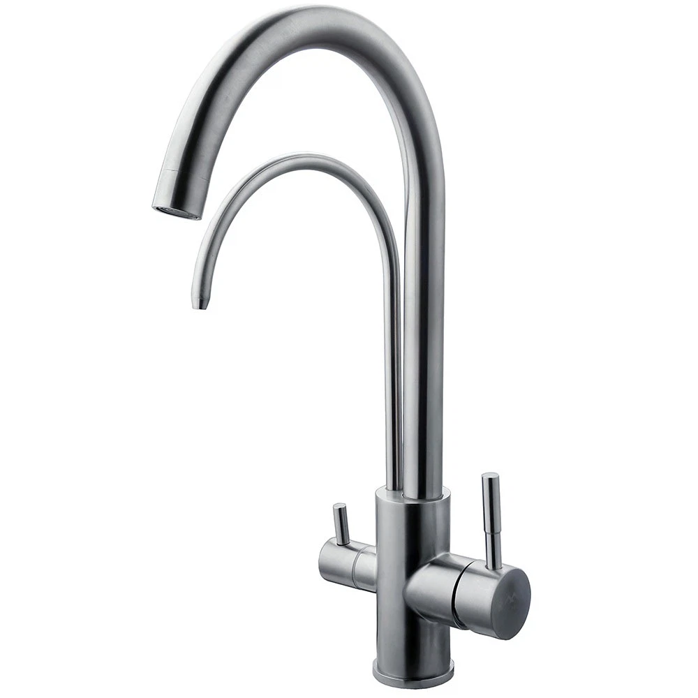 Изображение товара Смеситель Fashun A54309-C сатин для кухни с рычажным управлением