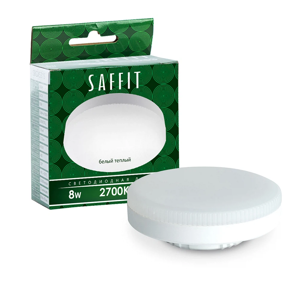 Изображение товара Лампа светодиодная SAFFIT SBGX5308 GX53 8W 230V 2700K
