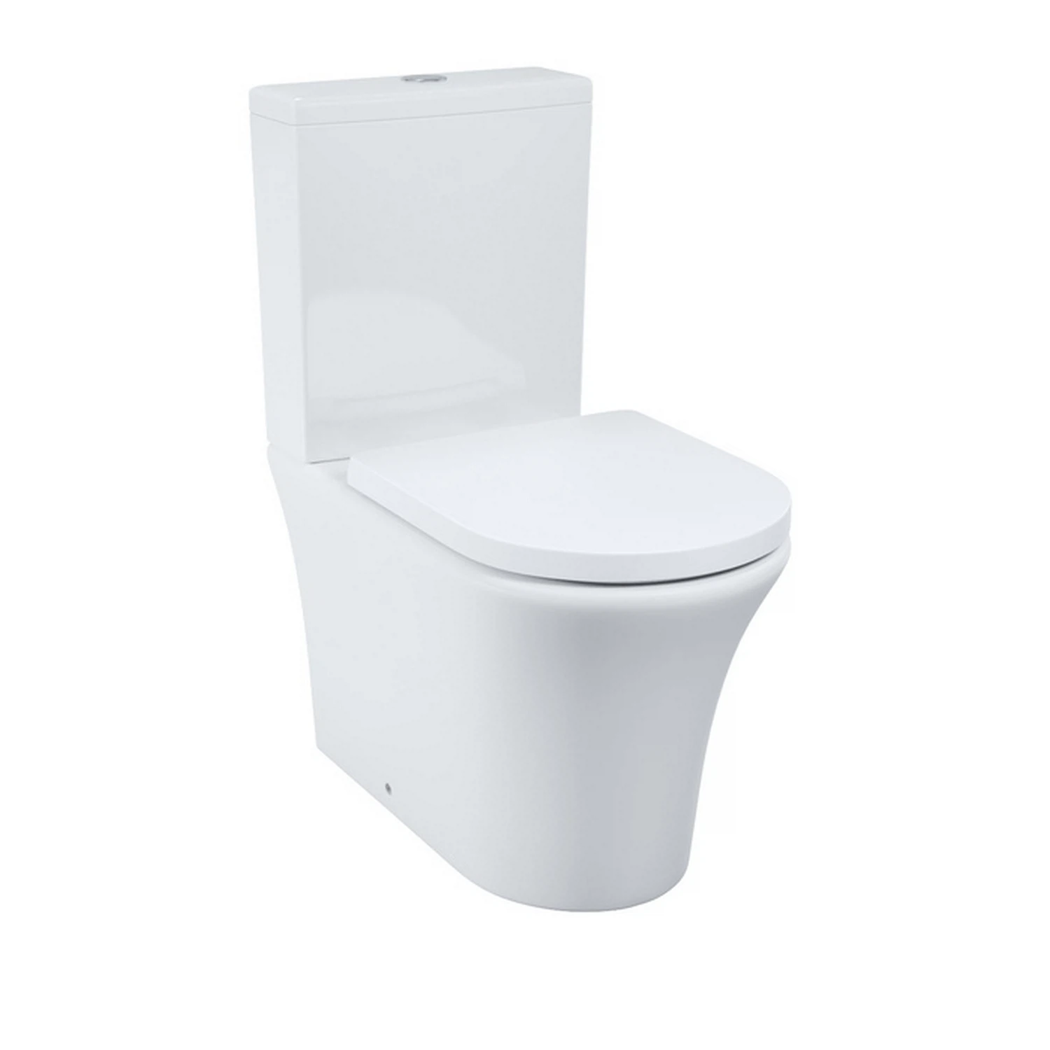 Изображение товара Унитаз-компакт безободковый IDDIS STNRDSEi24 "Stone" прям. вып,сиденье дюропласт.,микролифт2-кн арм