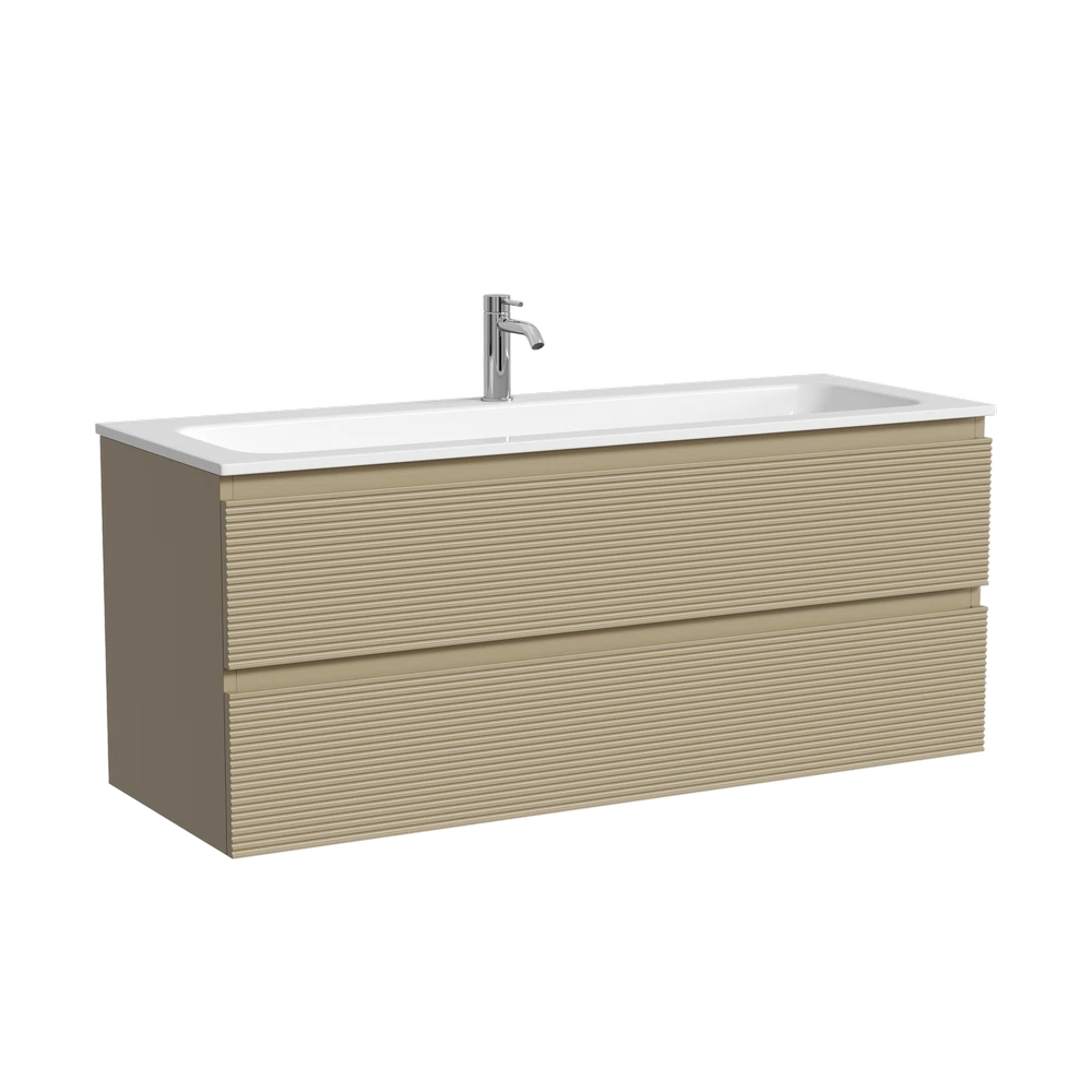 Изображение товара Тумба подвесная SANCOS Folk 1190х445х500, c двумя ящиками оснащенными доводчиками, Капучино, арт.FL120CP