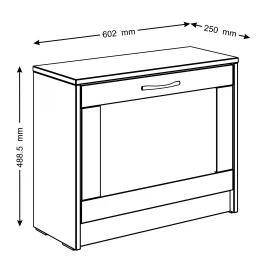Тумба для обуви 60х49 сонома СИРИУС