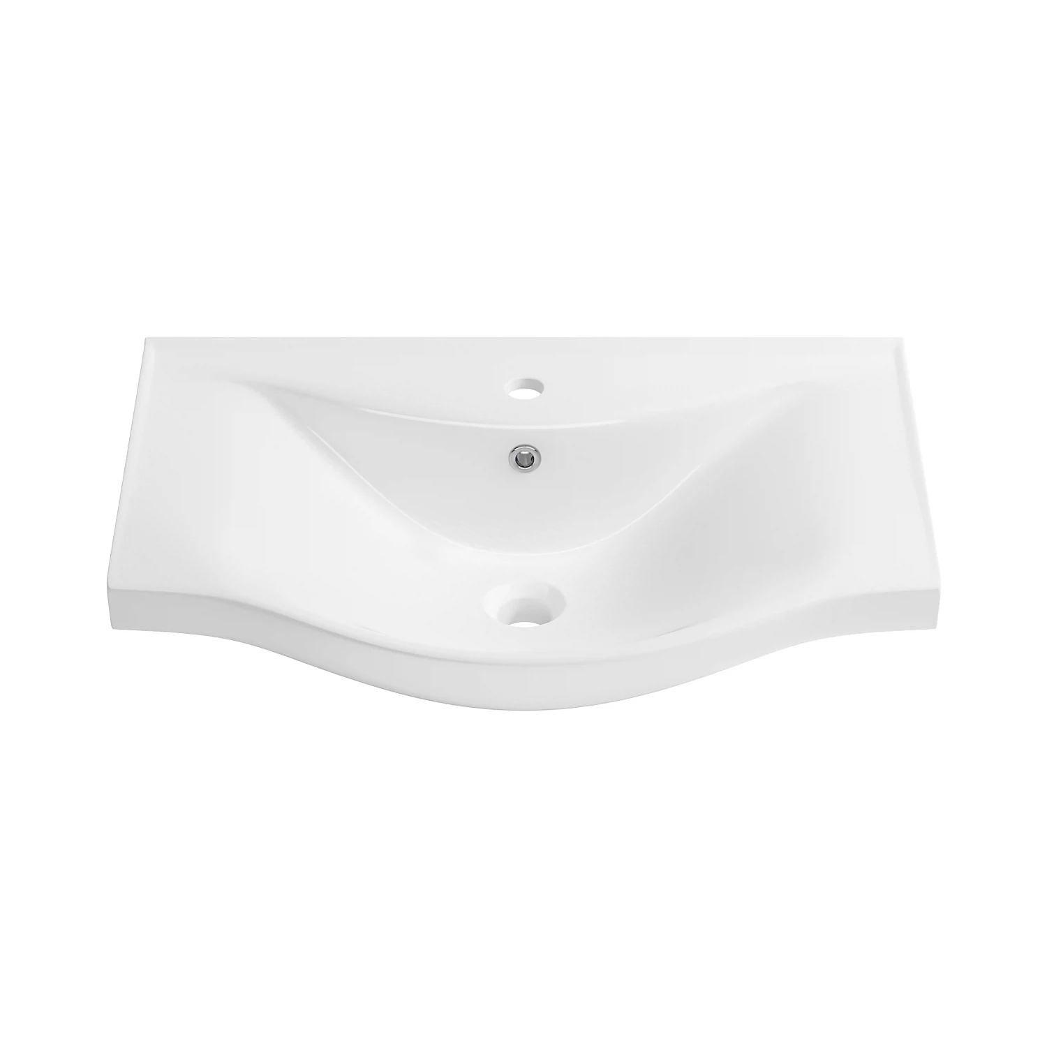 Изображение товара Подвесная раковина Wellsee Bisou 600 мм белая фарфор для ванной комнаты