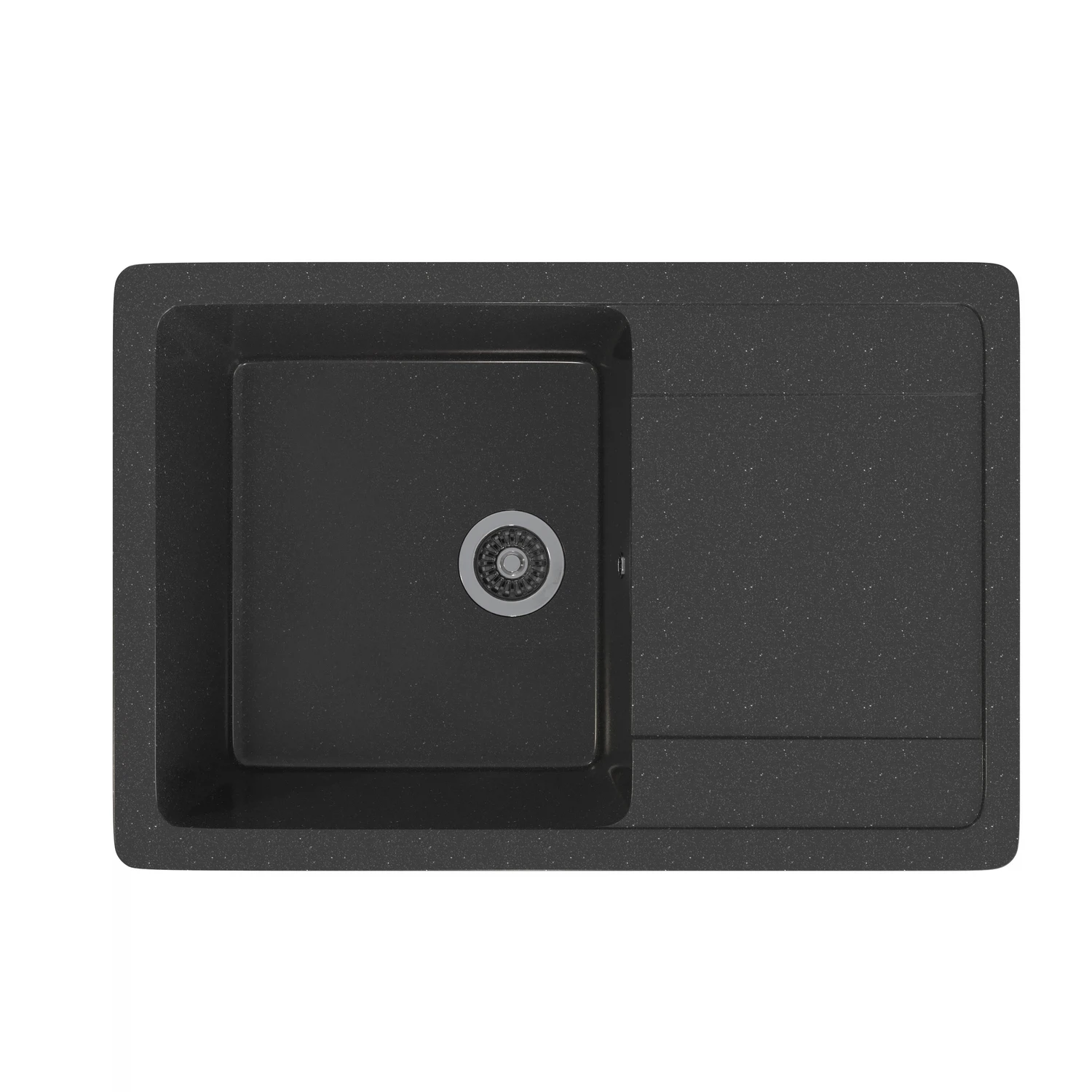 Изображение товара Мойка ML-GMS15 СТАНДАРТ с крылом, черный (308), 640*505*185мм