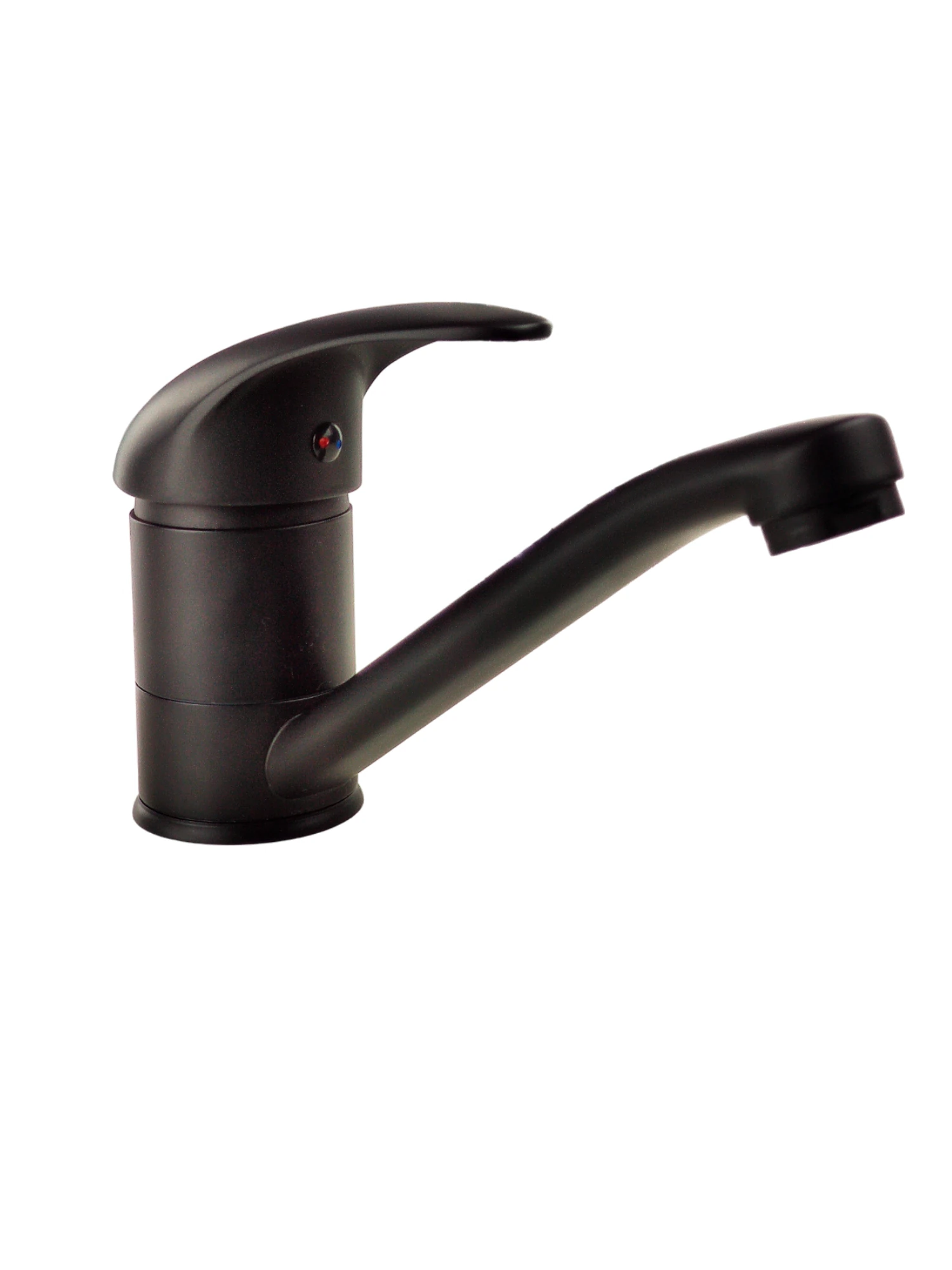 Изображение товара Смеситель для кухни STOMEGA 3304 Черный с поворотным изливом, латунь