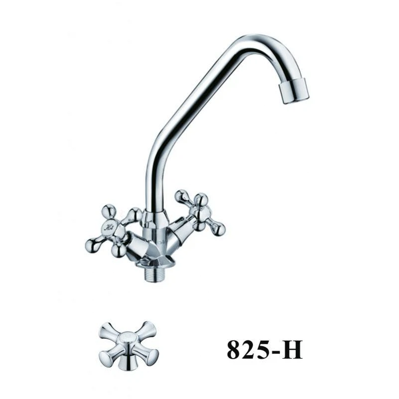 Изображение товара Смеситель для кухни D-Lin D151825-H с поворотным изливом хром