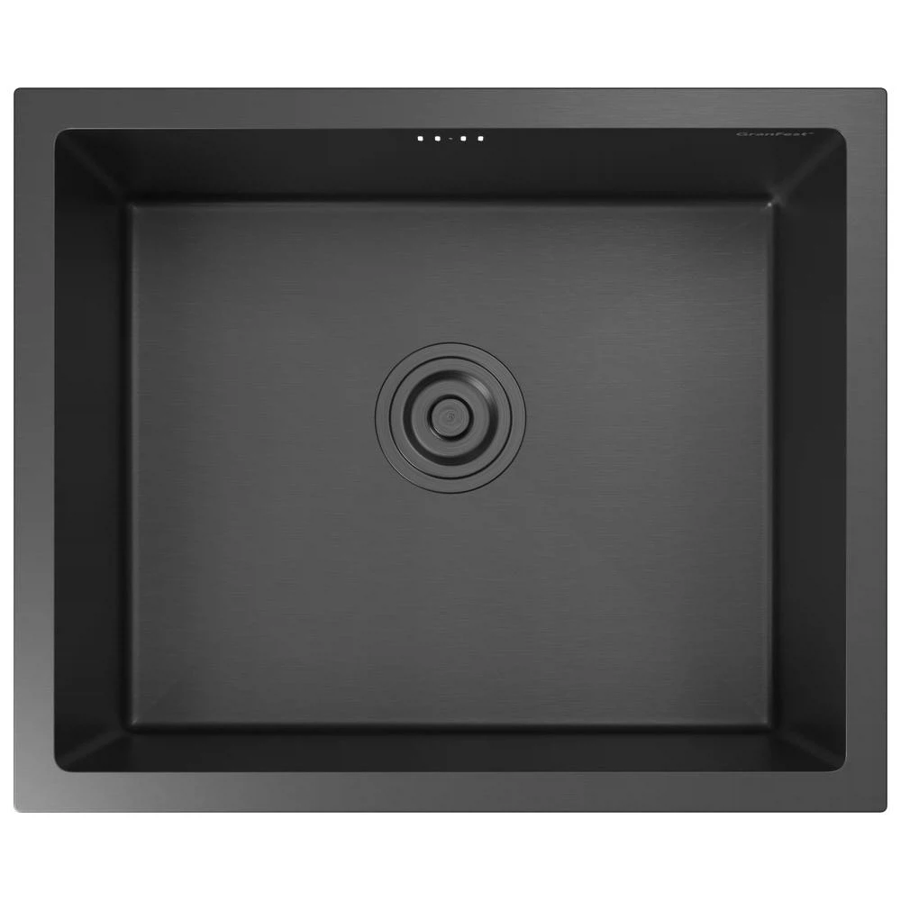 Изображение товара Кухонная мойка GranFest 5344, графит, нержавеющая сталь
