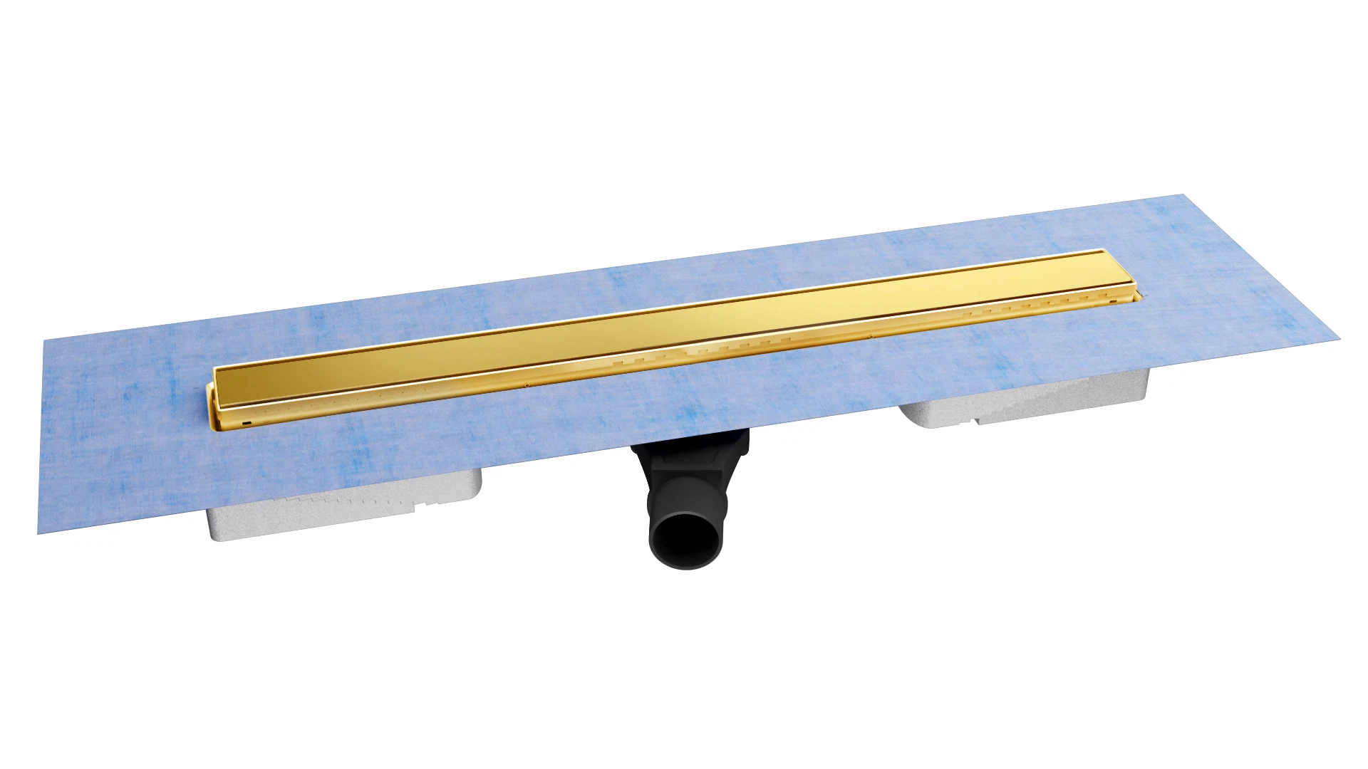 Изображение товара Душевой лоток BERGES В1 Keramik 600, золото глянец, S-сифон D50 H60 боковой