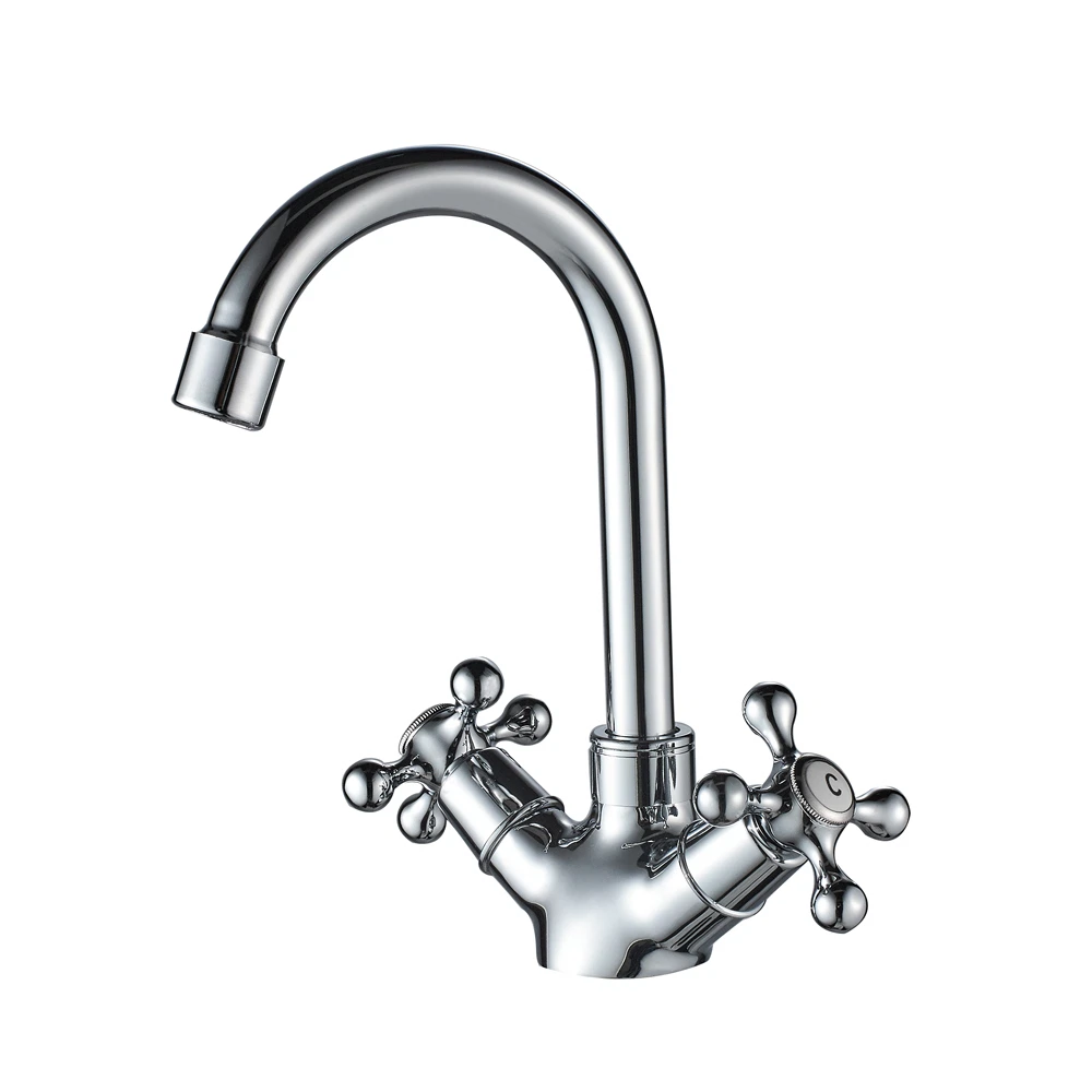 Изображение товара Смеситель для умывальника WesnaArt RASSVET RAS02-230 хромированный, надежный и стильный