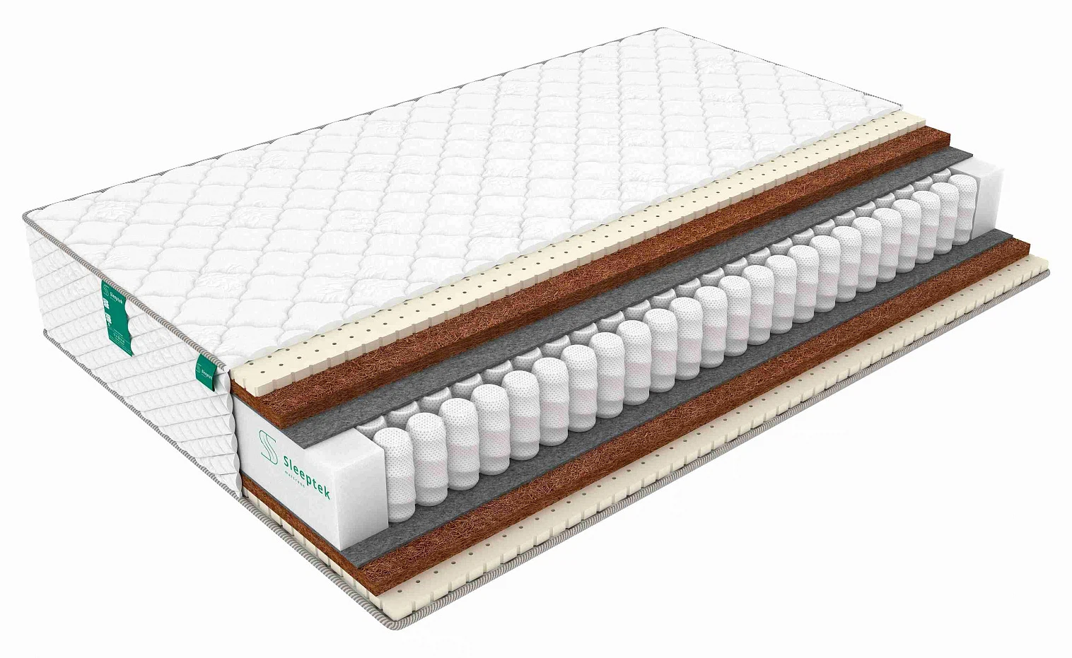 Изображение товара Матрас Sleeptek Premier SoftCocos 80х190 см – Ортопедический с независимыми пружинами