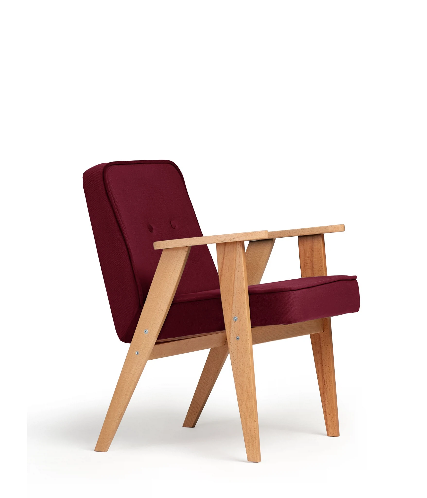 Изображение товара Кресло стул Несс мягкое с подлокотниками и деревянными ножками