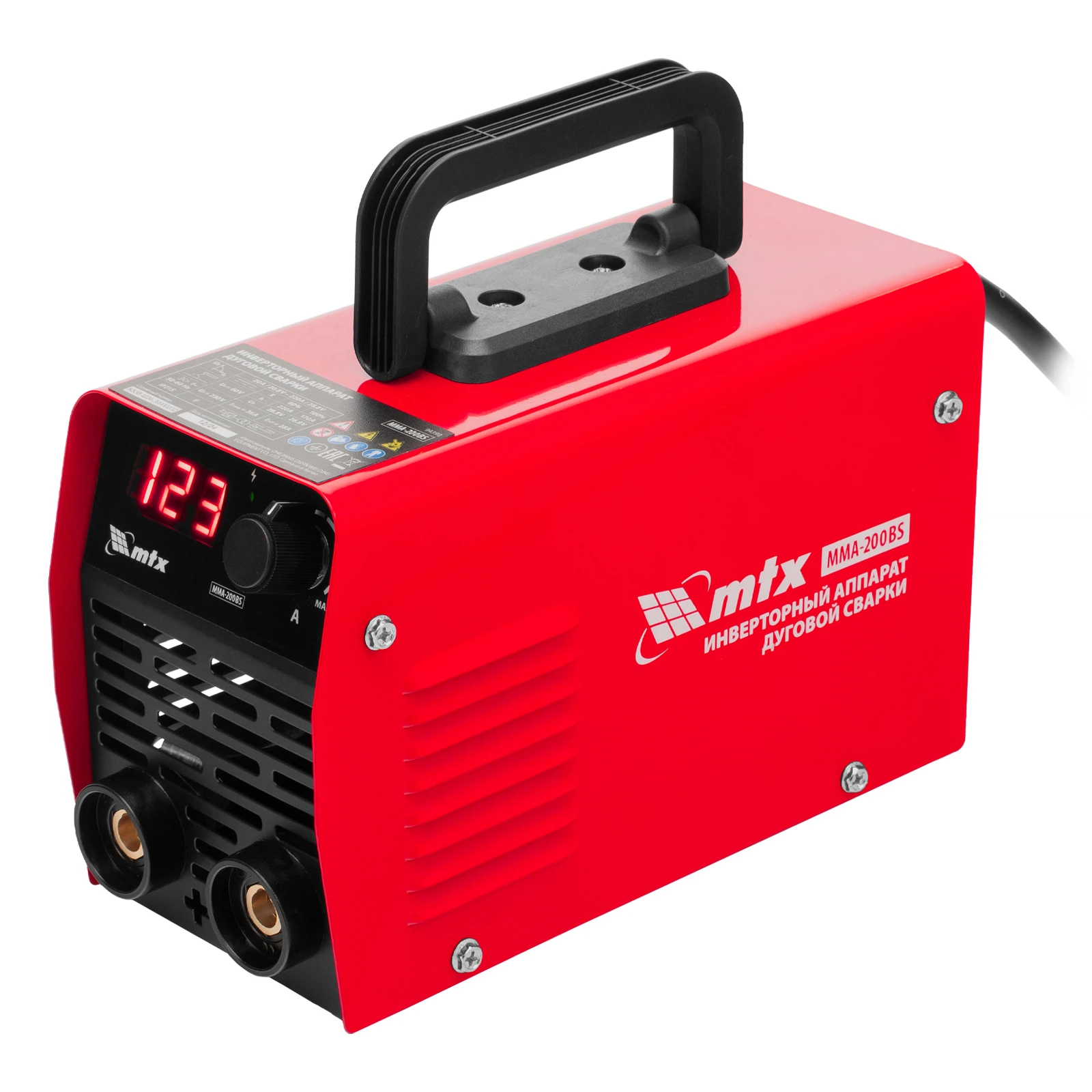 Изображение товара Инверторный аппарат дуговой сварки MMA-200BS, 200 А, ПВ 60%, MTX 94398